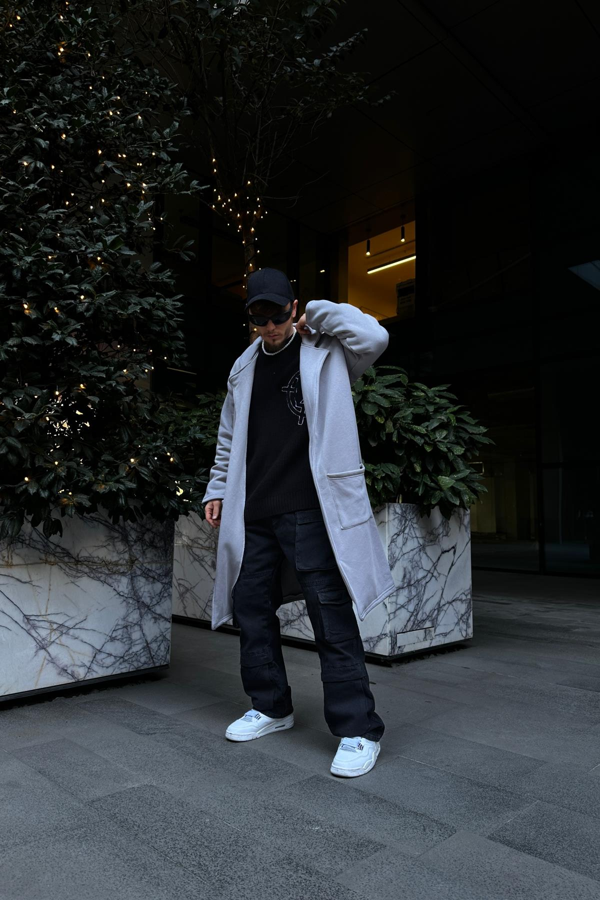 Fundayz Gri Oversize Longsweat SW1076
