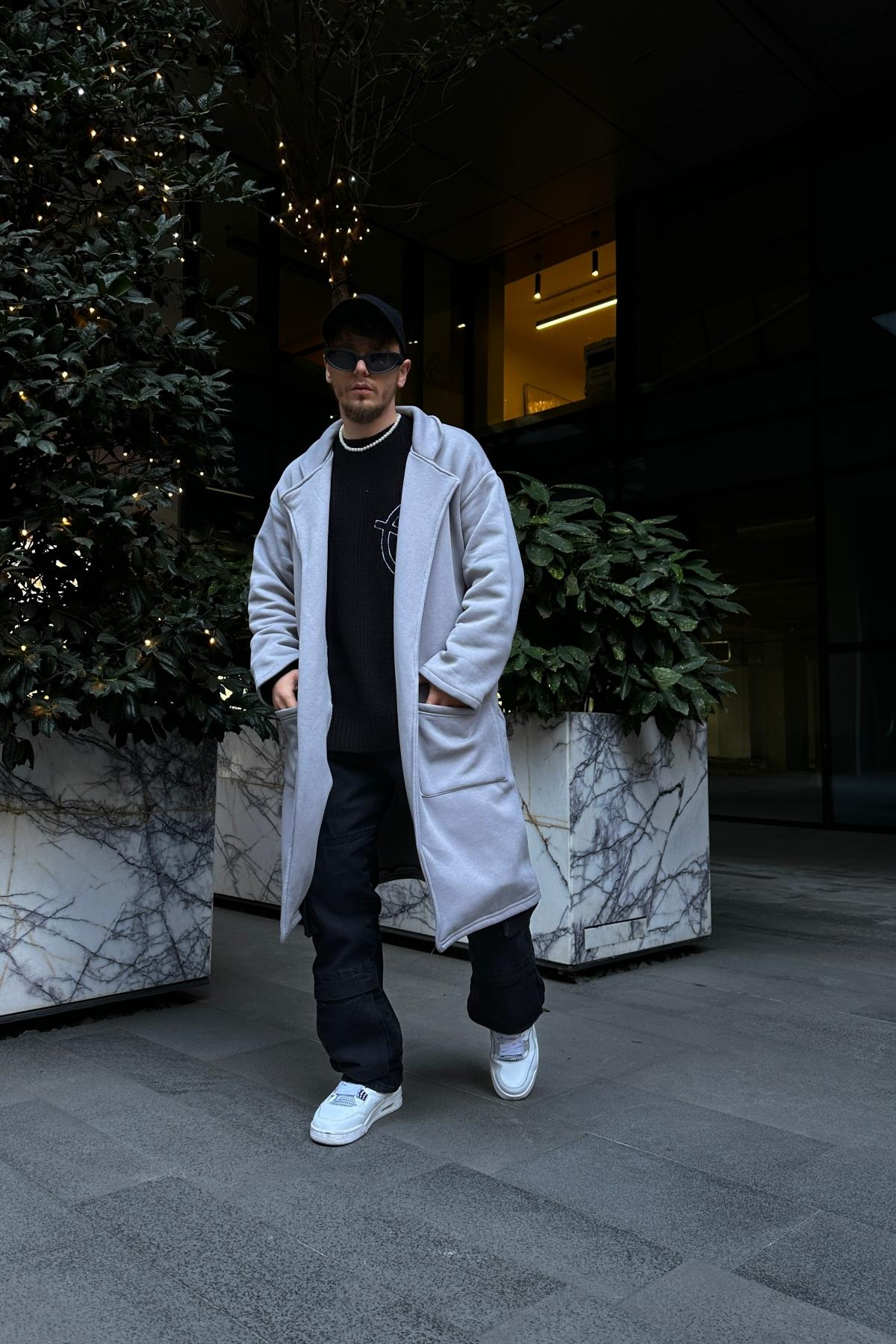 Fundayz Gri Oversize Longsweat SW1076