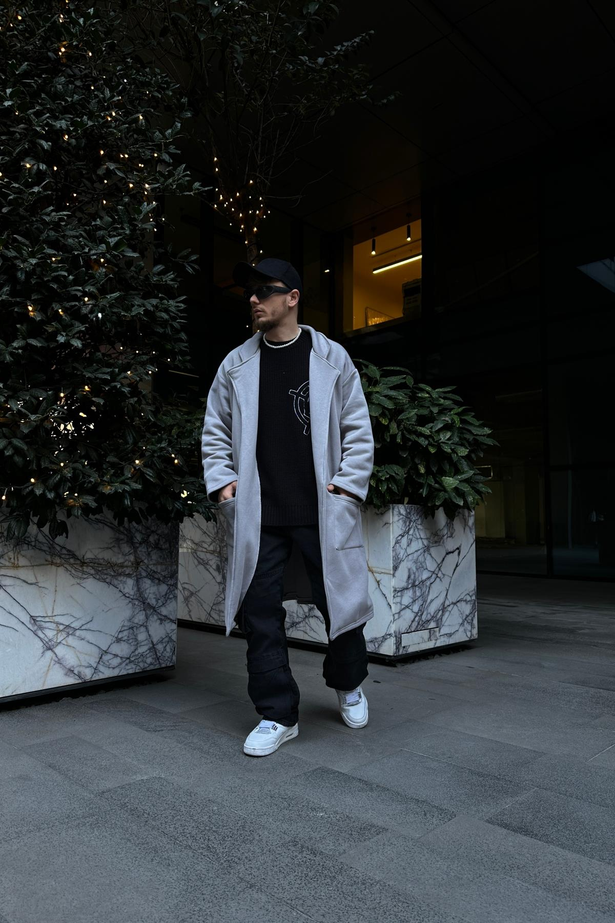 Fundayz Gri Oversize Longsweat SW1076