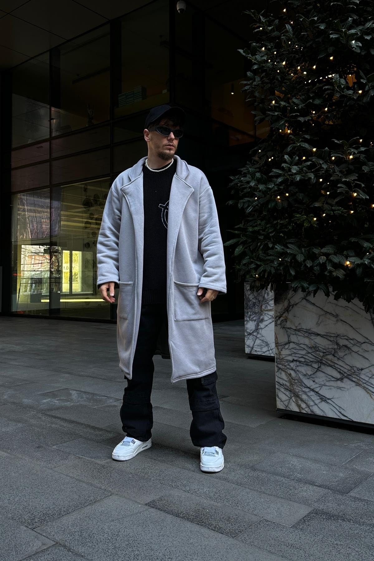 Fundayz Gri Oversize Longsweat SW1076