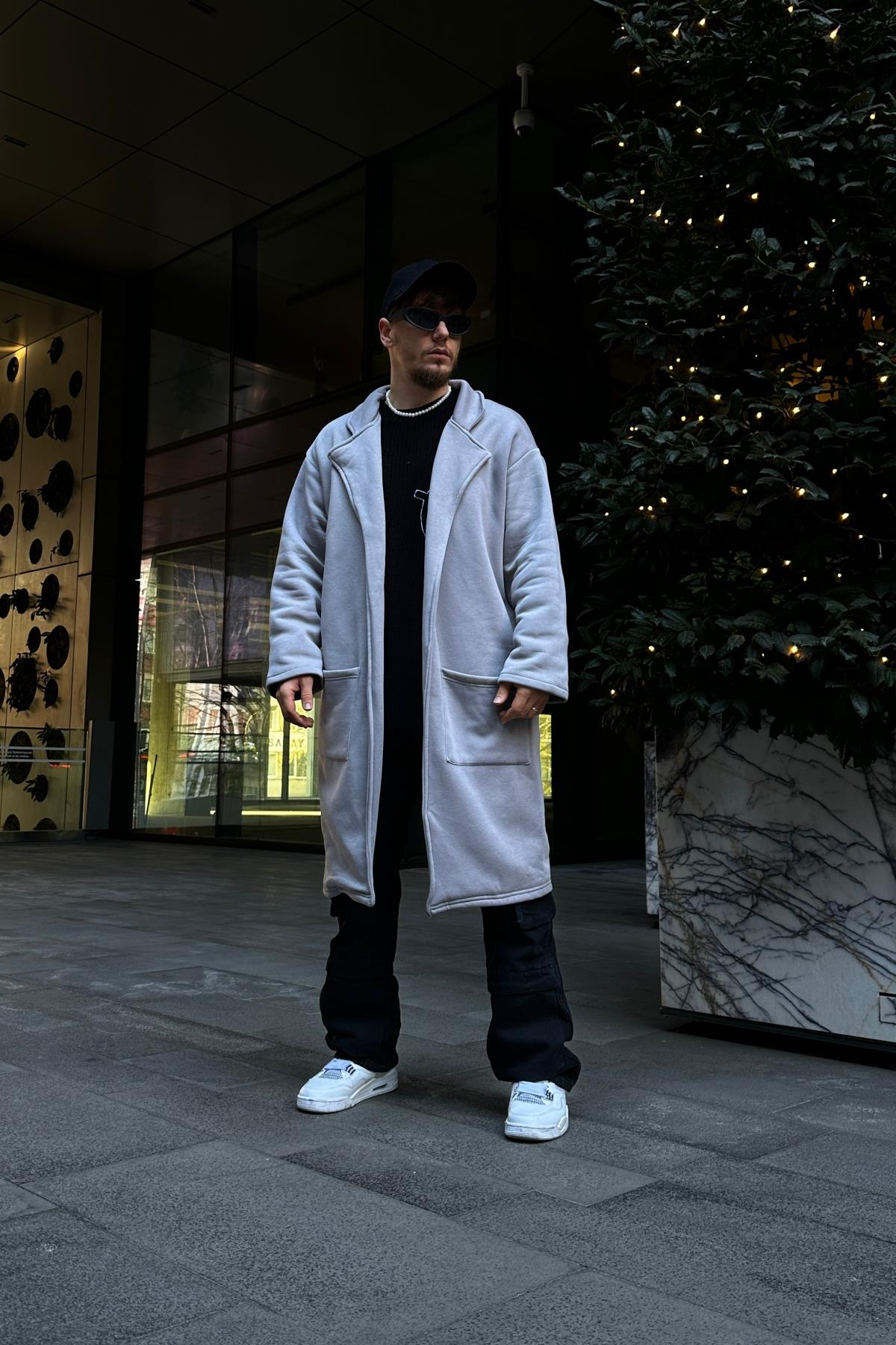 Fundayz Gri Oversize Longsweat SW1076