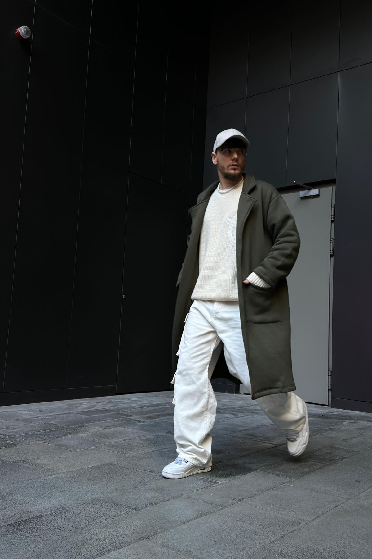 Fundayz Haki Oversize Longsweatshirt SW1067