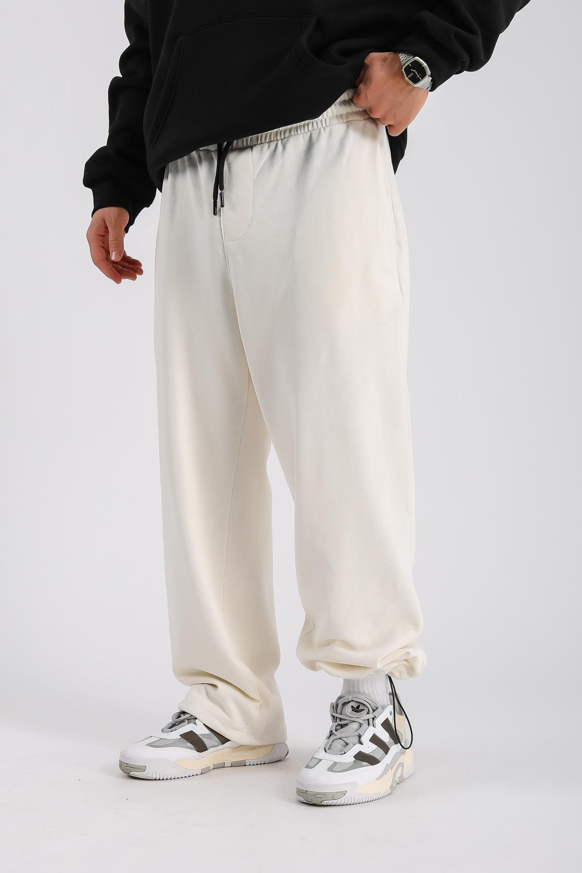 Fundayz Krem Paça Stoperli Basic Eşofman ESF537