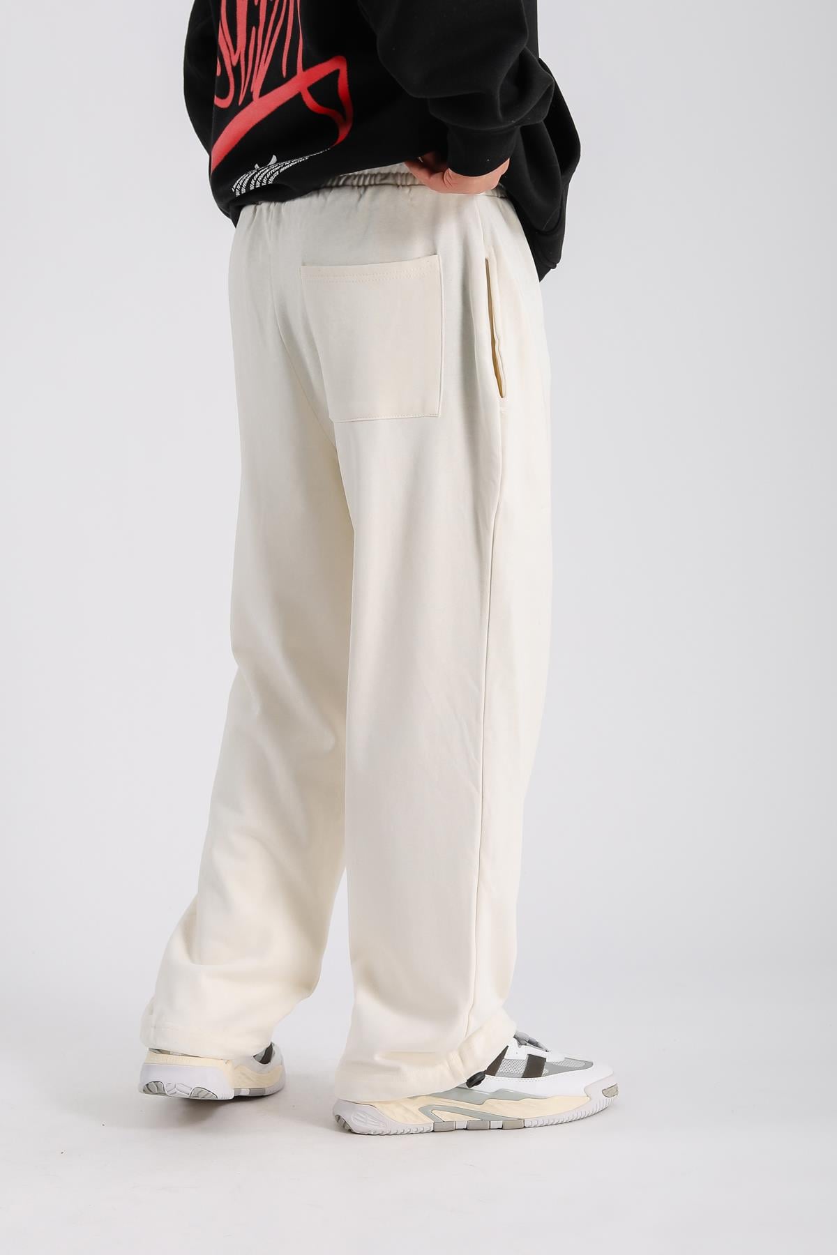 Fundayz Krem Paça Stoperli Basic Eşofman ESF537