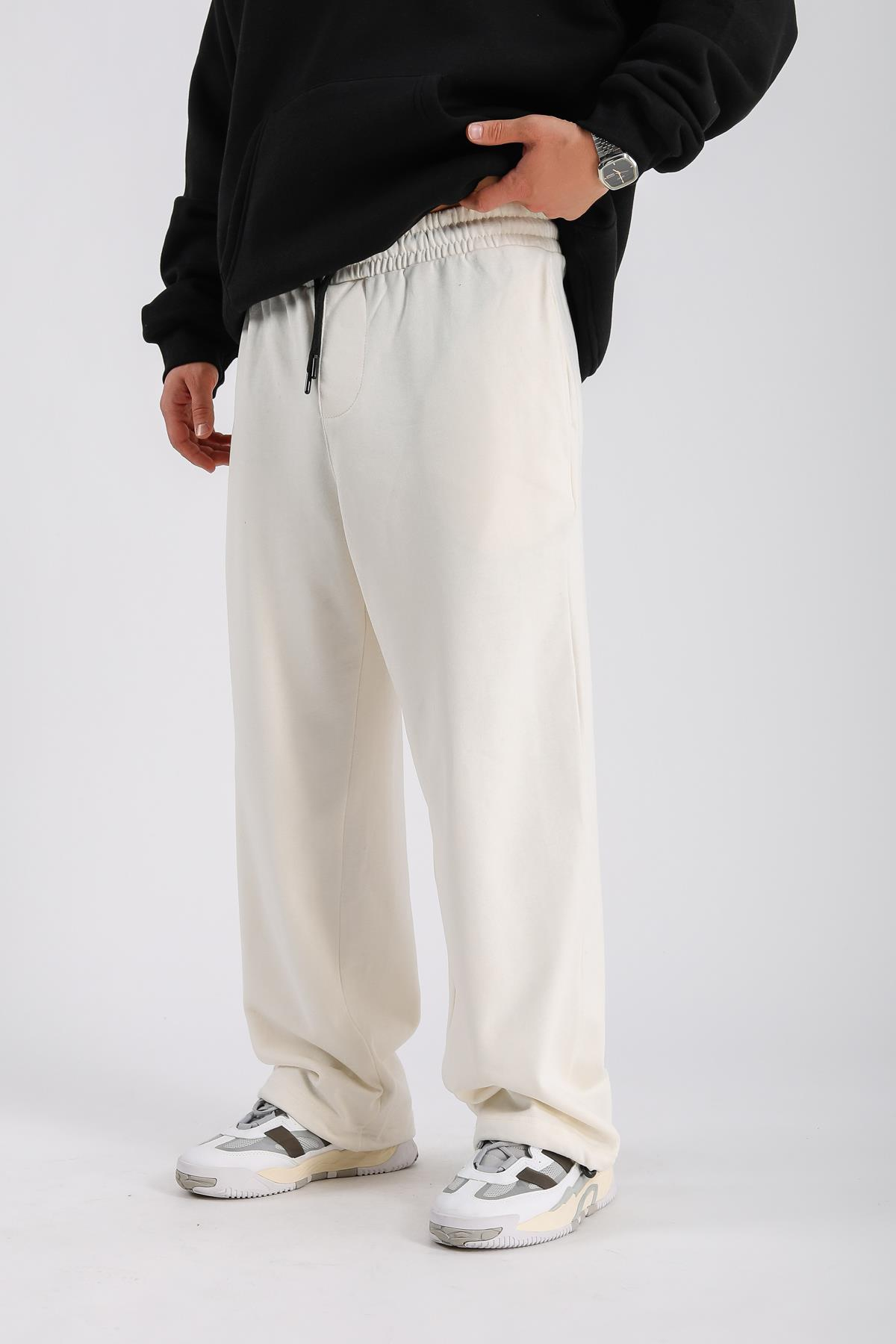 Fundayz Krem Paça Stoperli Basic Eşofman ESF537