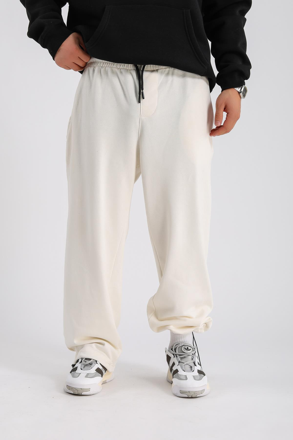 Fundayz Krem Paça Stoperli Basic Eşofman ESF537