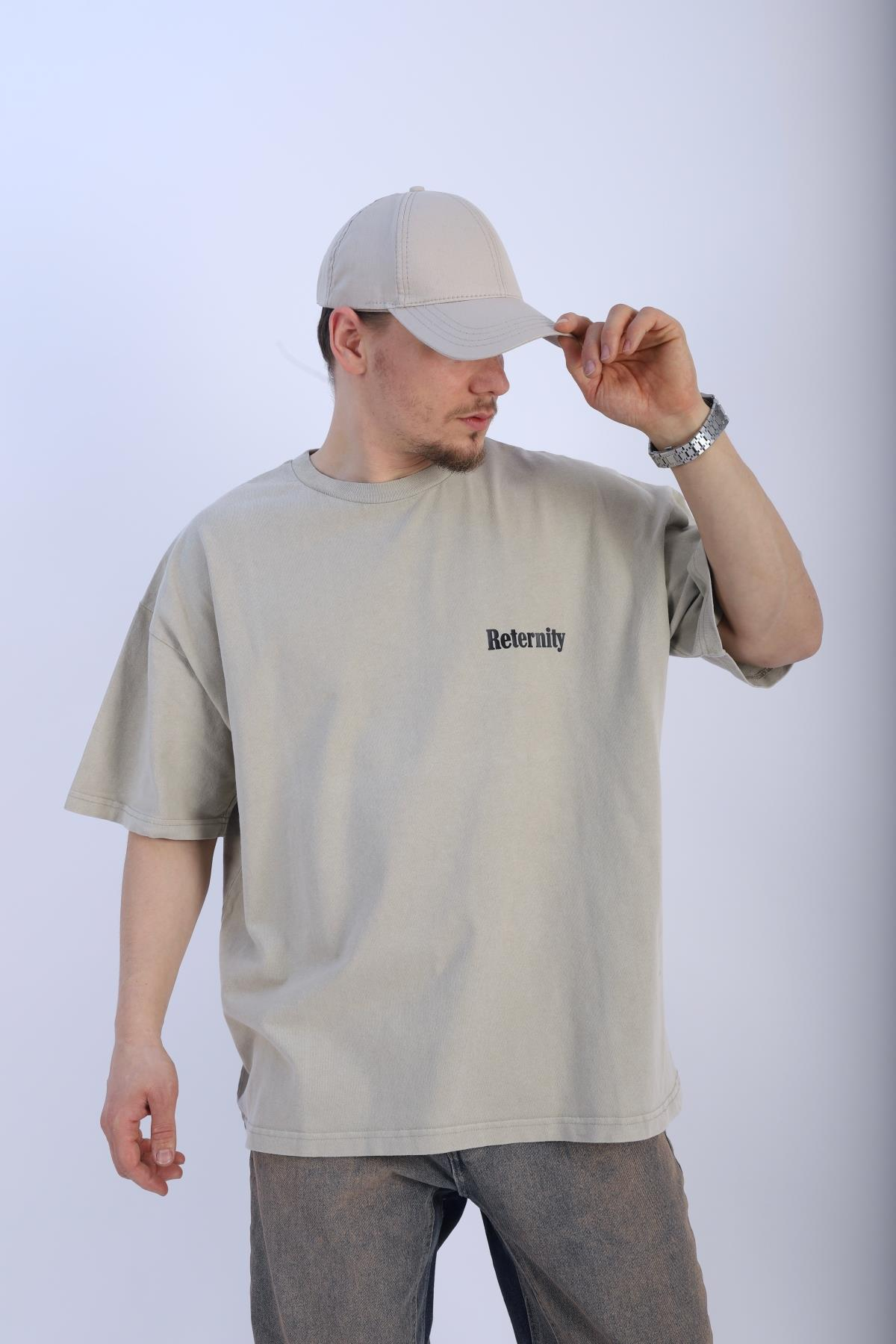 Fundayz Reternity Baskılı Oversize Tshirt T933