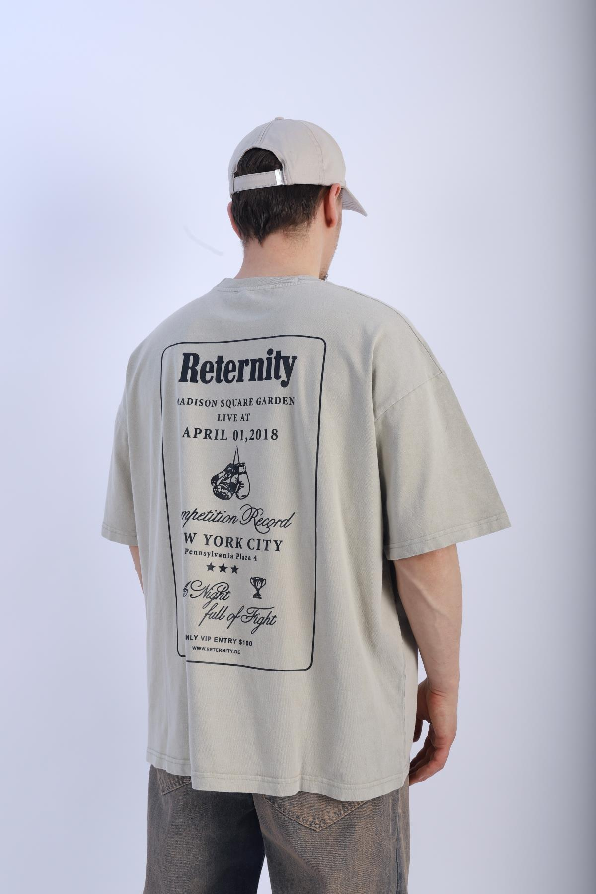 Fundayz Reternity Baskılı Oversize Tshirt T933