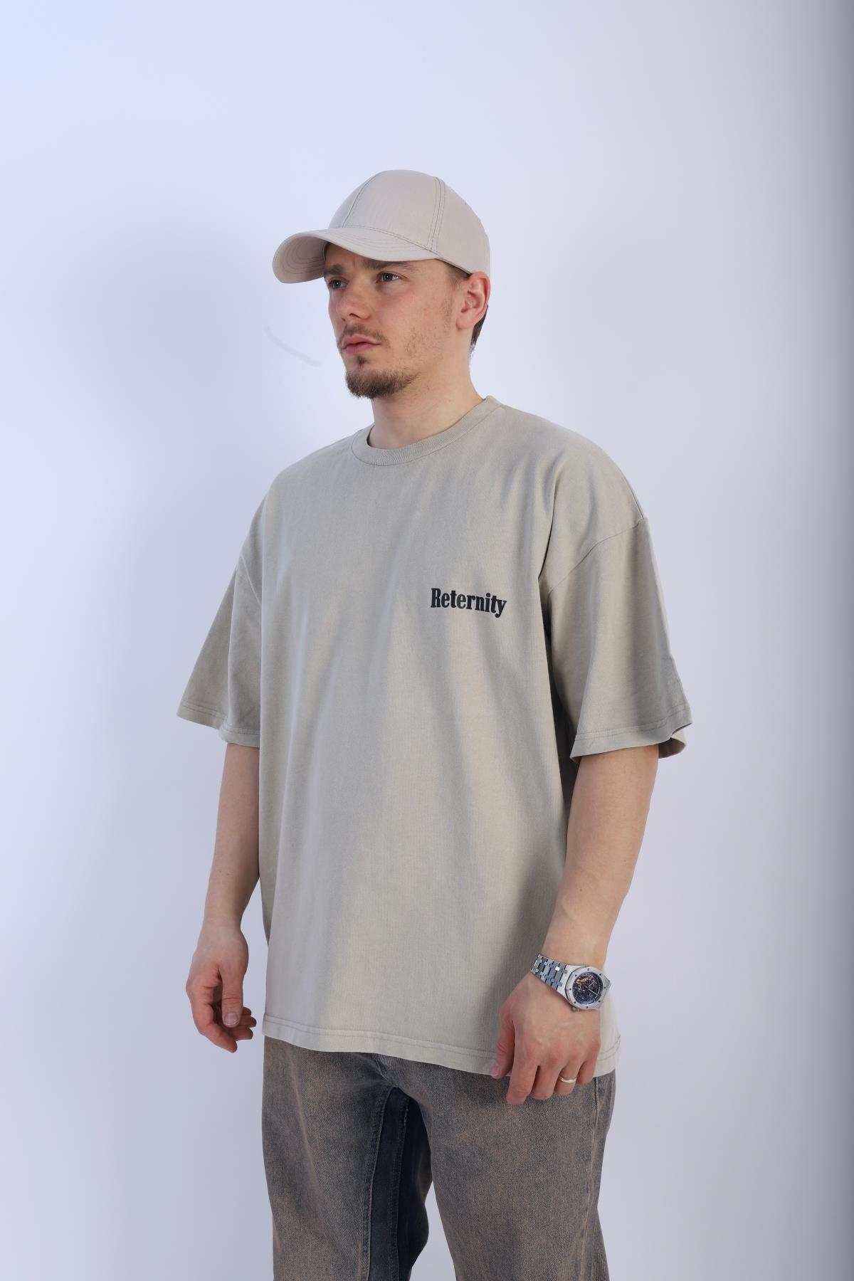 Fundayz Reternity Baskılı Oversize Tshirt T933