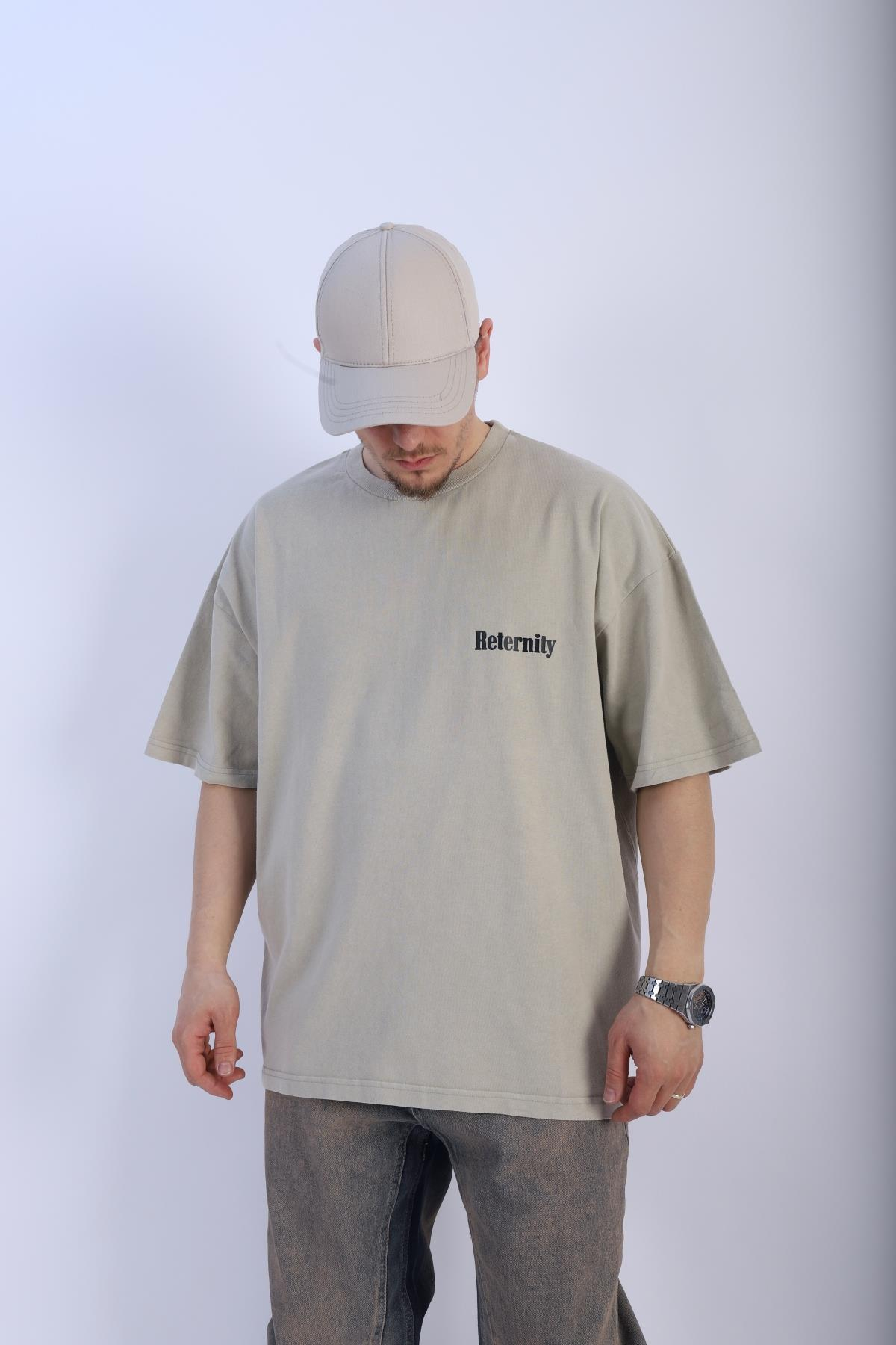 Fundayz Reternity Baskılı Oversize Tshirt T933