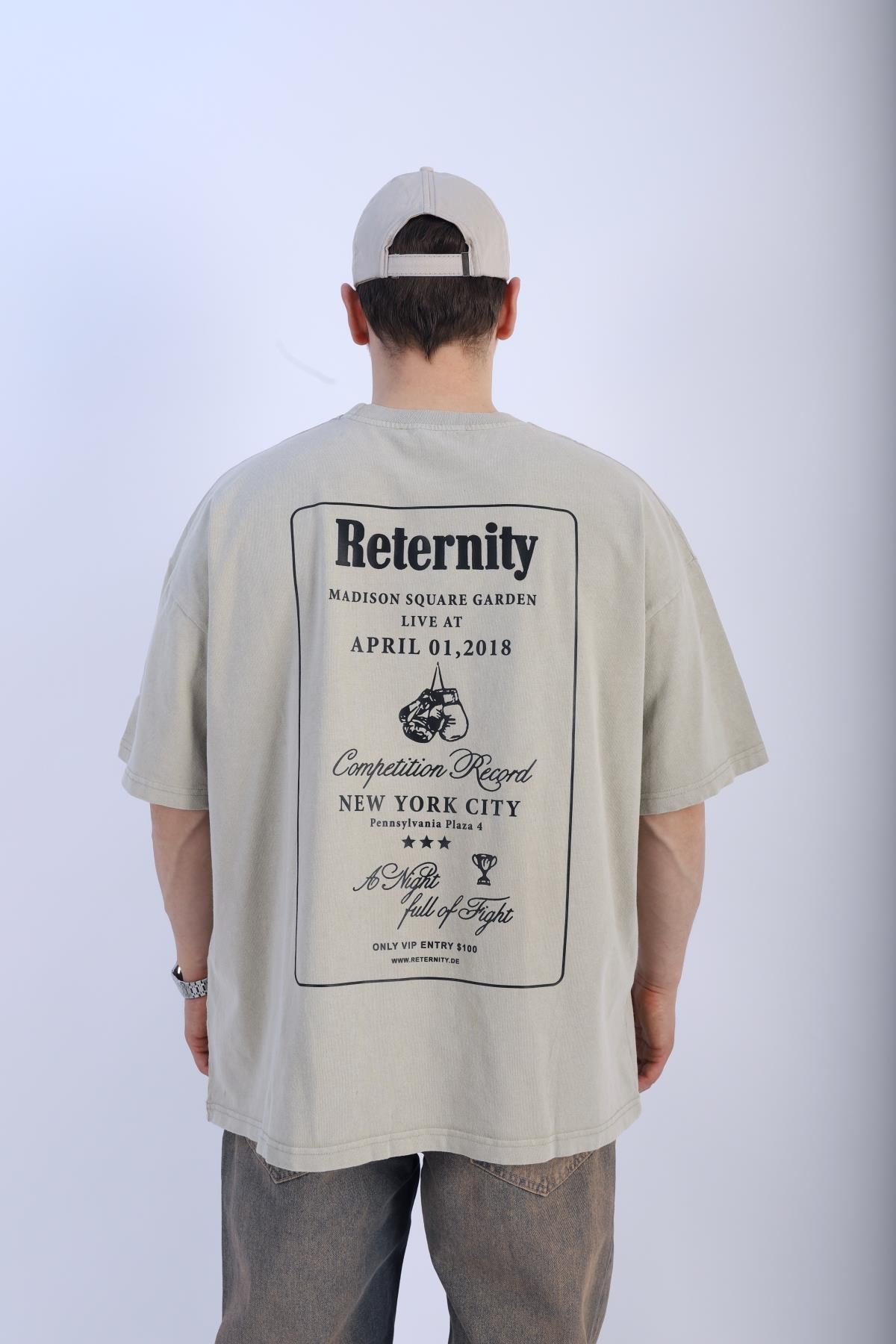 Fundayz Reternity Baskılı Oversize Tshirt T933