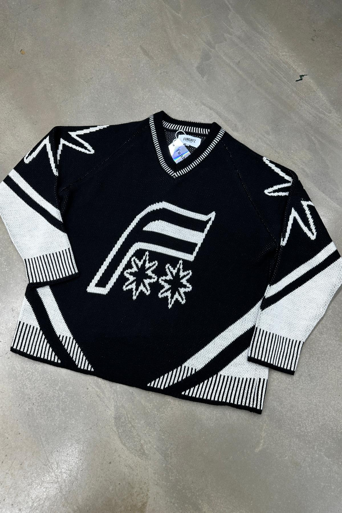 Fundayz Siyah Oversize Kazak SW1073