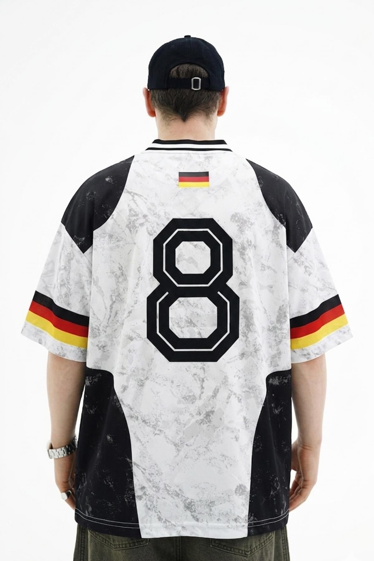 Germany Baskılı Oversize Forma Tshirt JC01 26Y192