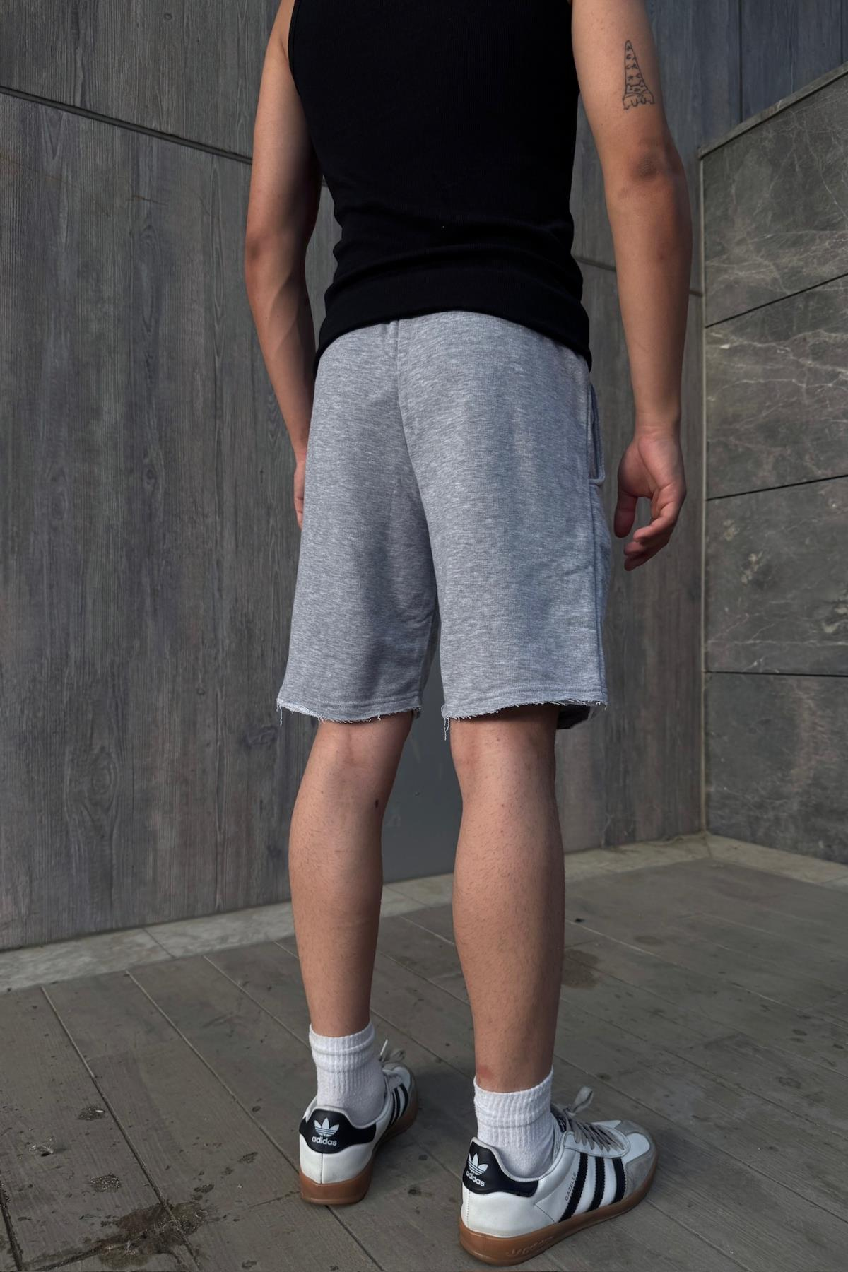 Gri Basic Fit Şort JC01
