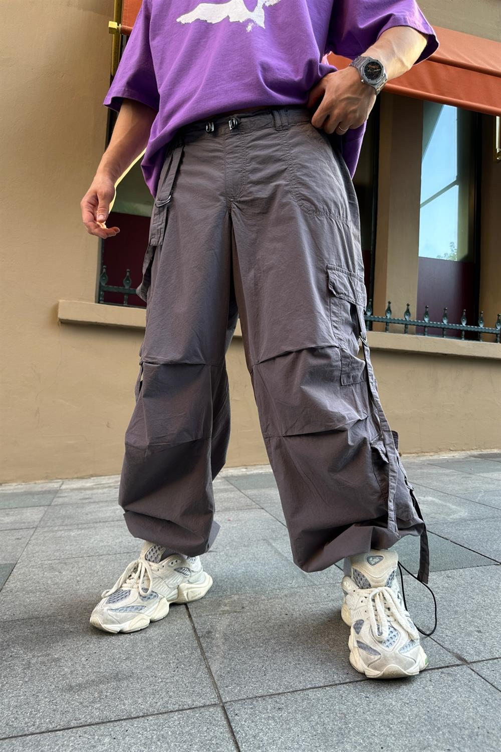 Gri Bdg Gabardin Combat Pantolon P721