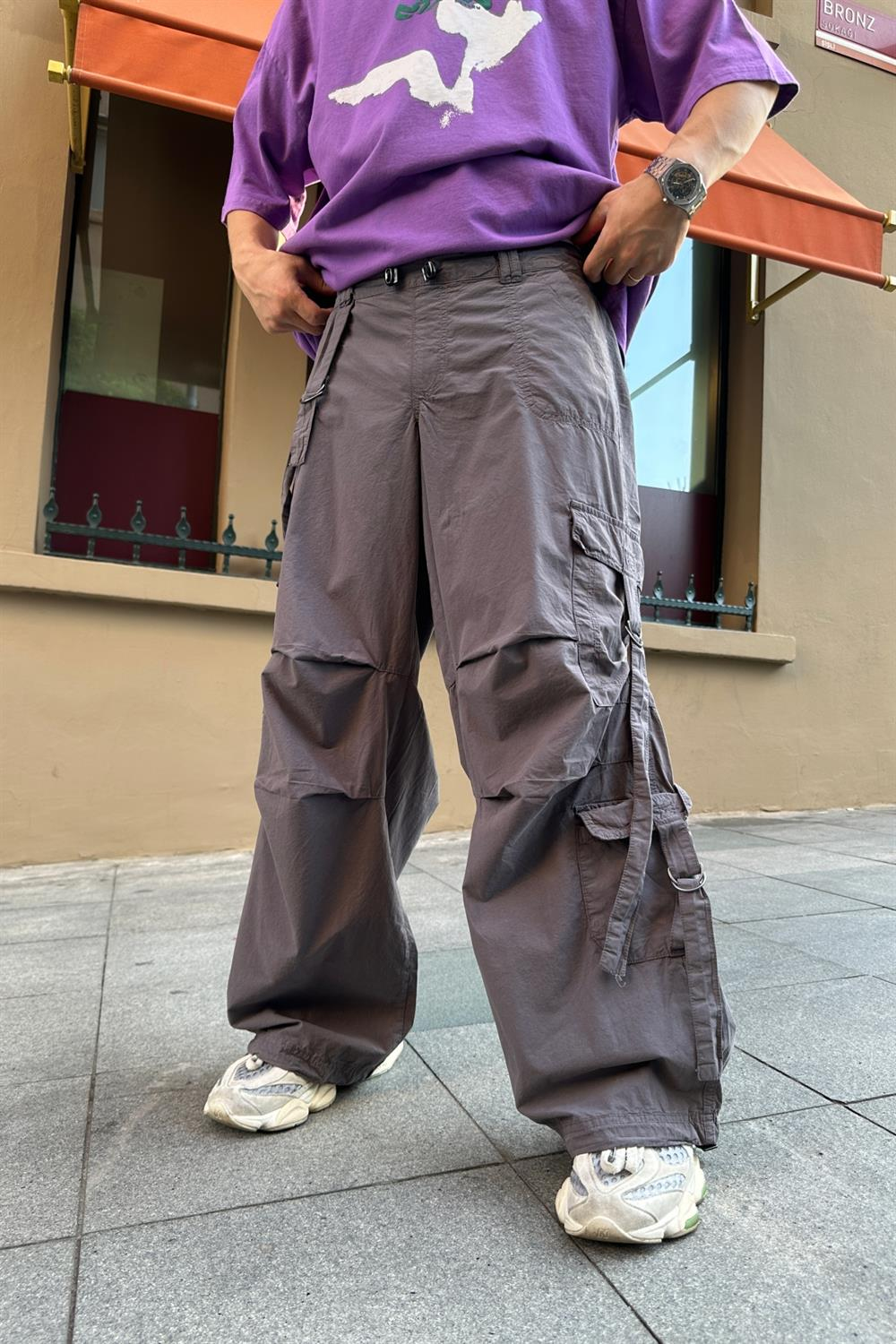 Gri Bdg Gabardin Combat Pantolon P721