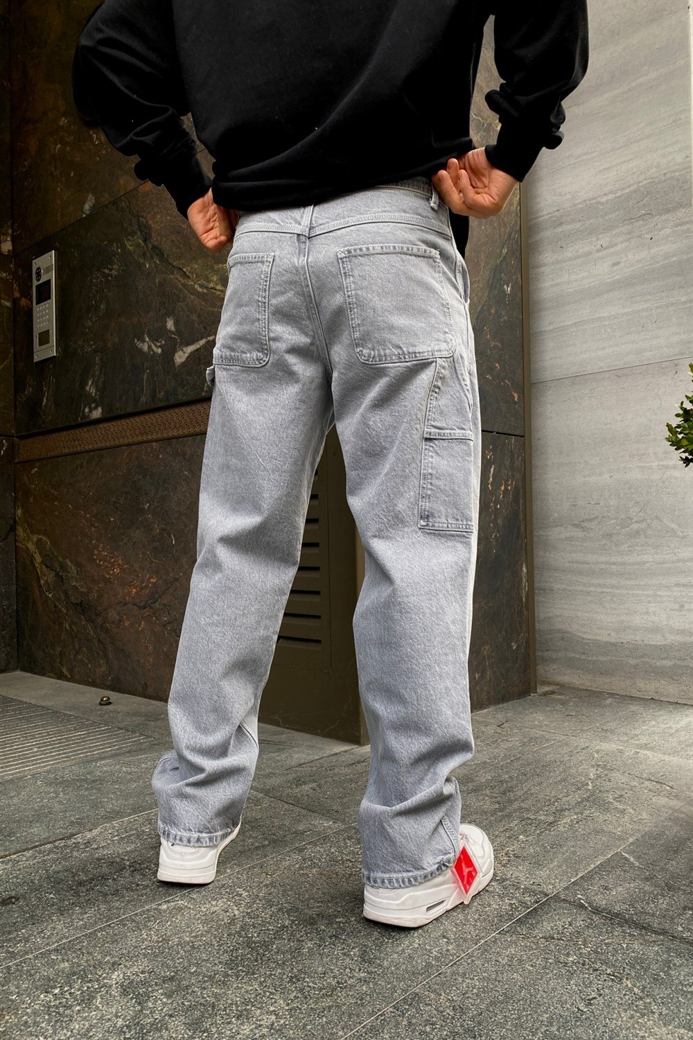 Gri Yıkamalı Jean P543