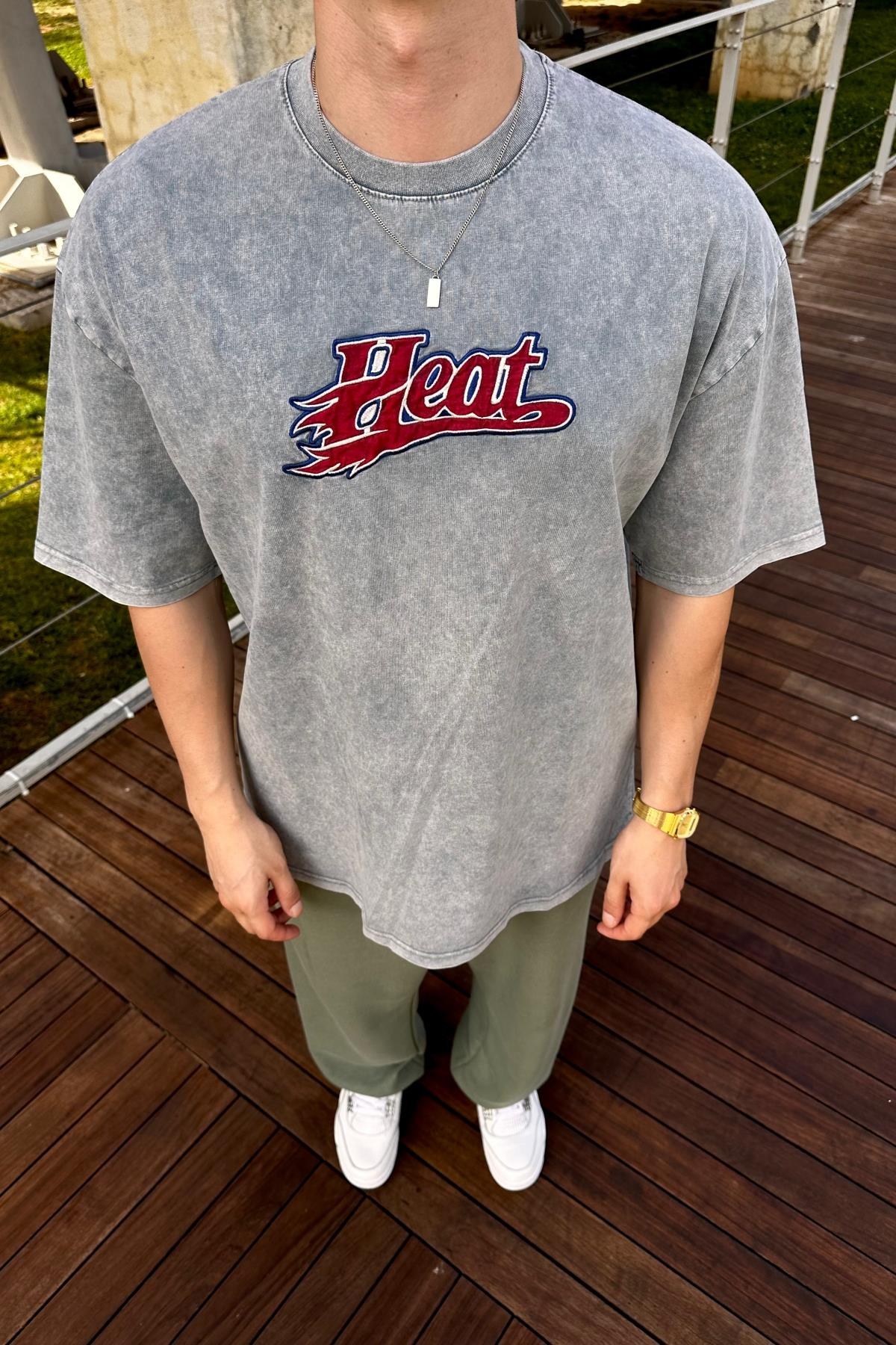 Heat Acid Wash Oversize Tshirt T1087