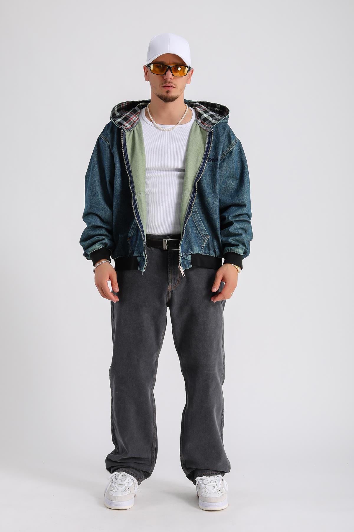 Homme Baxi Kalıp Oversize Jean Ceket C228