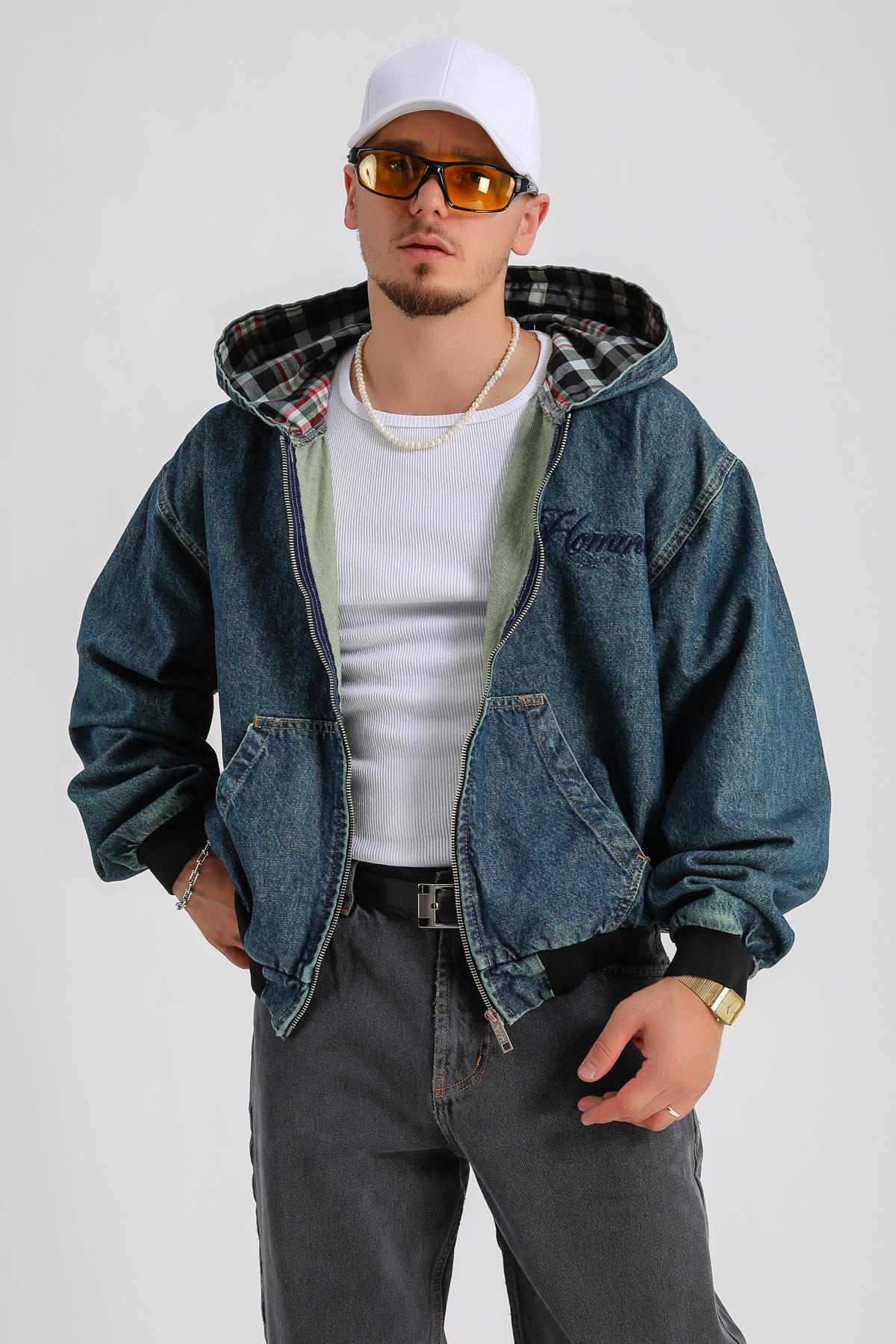 Homme Baxi Kalıp Oversize Jean Ceket C228
