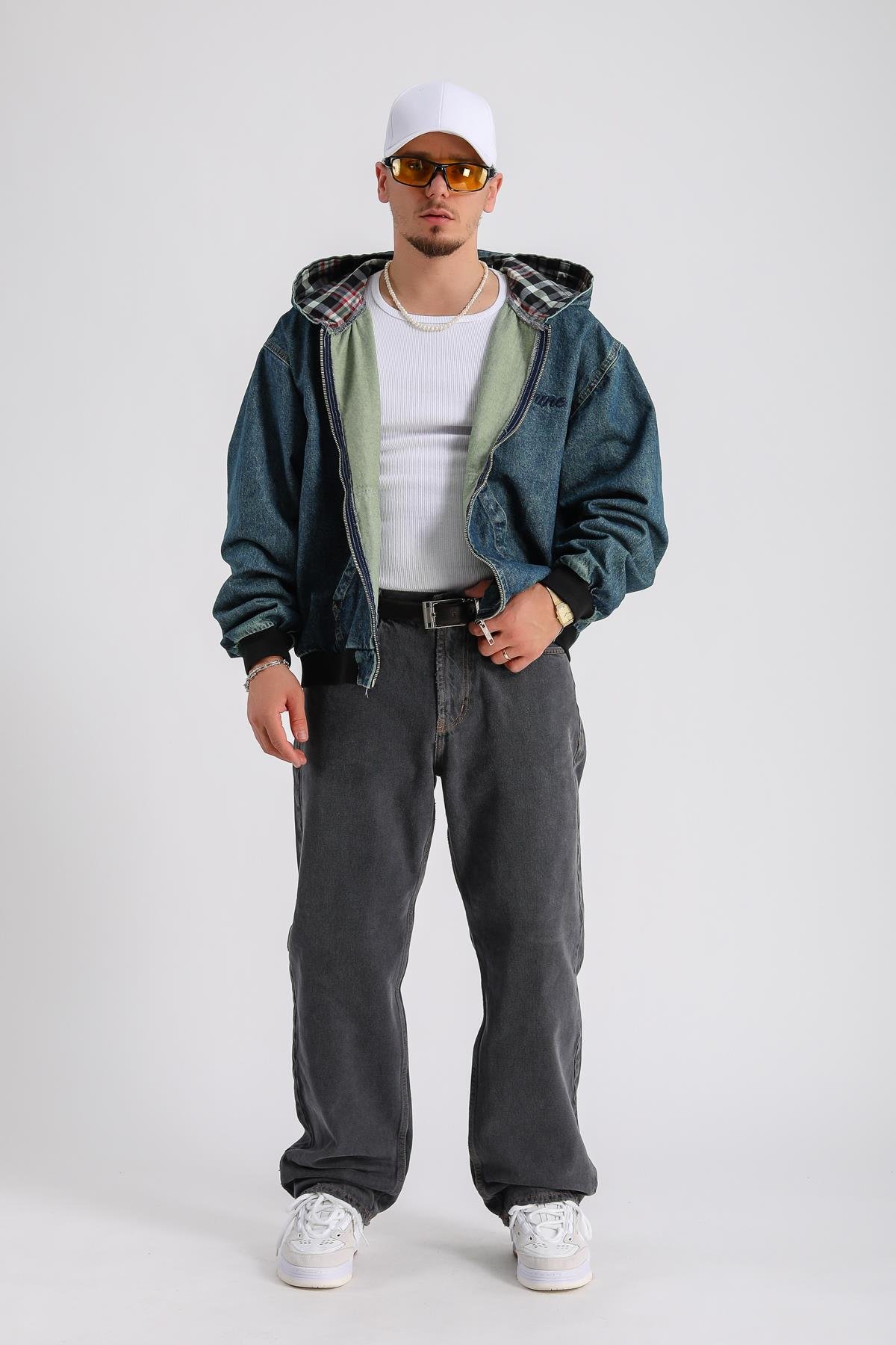 Homme Baxi Kalıp Oversize Jean Ceket C228