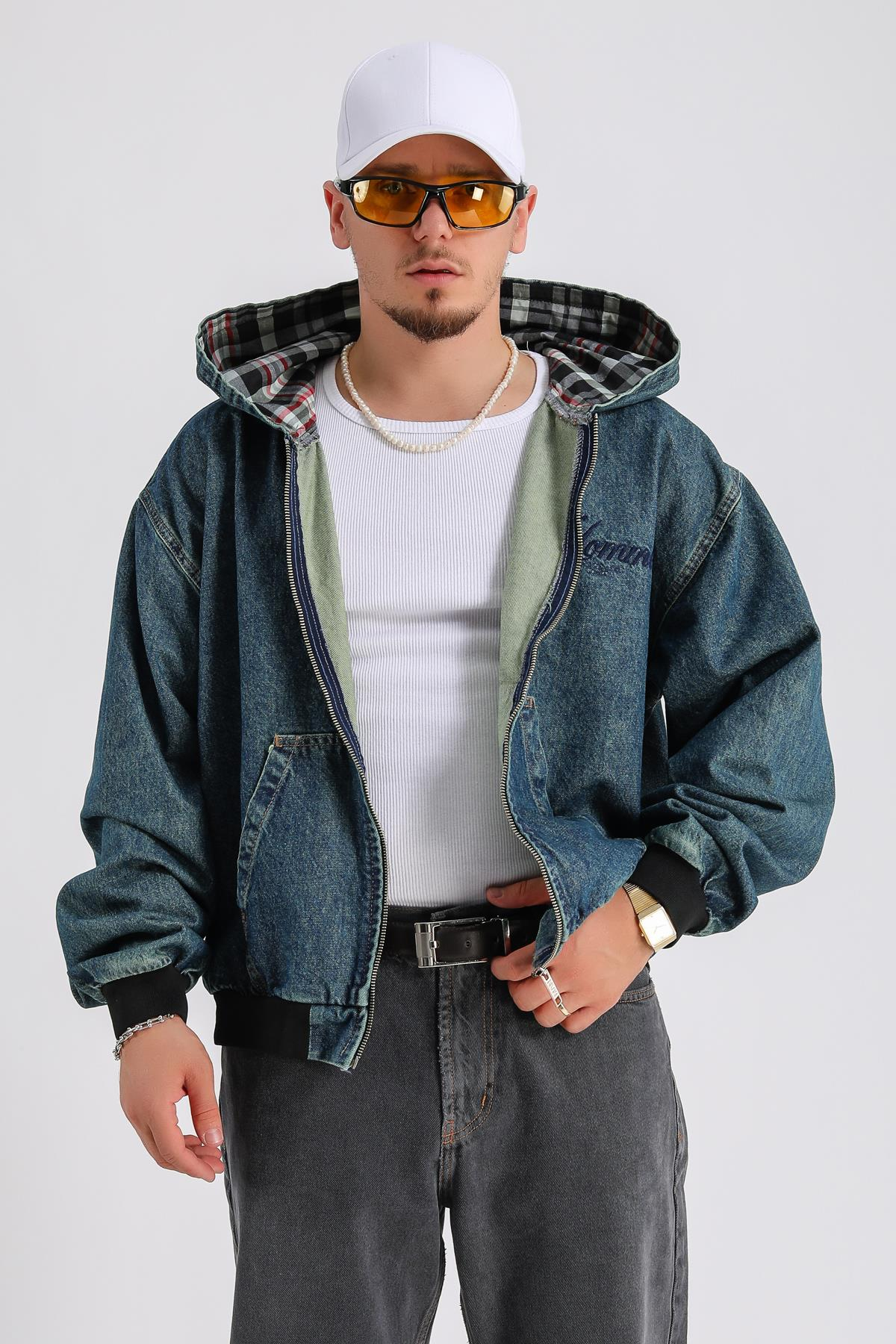 Homme Baxi Kalıp Oversize Jean Ceket C228