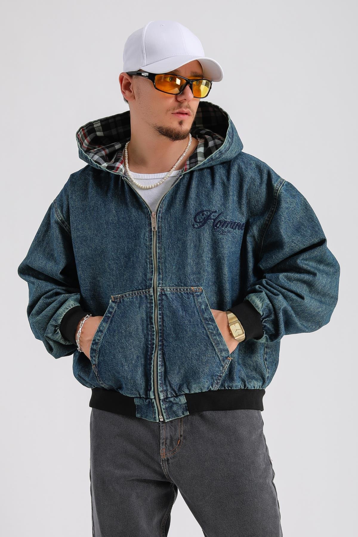 Homme Baxi Kalıp Oversize Jean Ceket C228