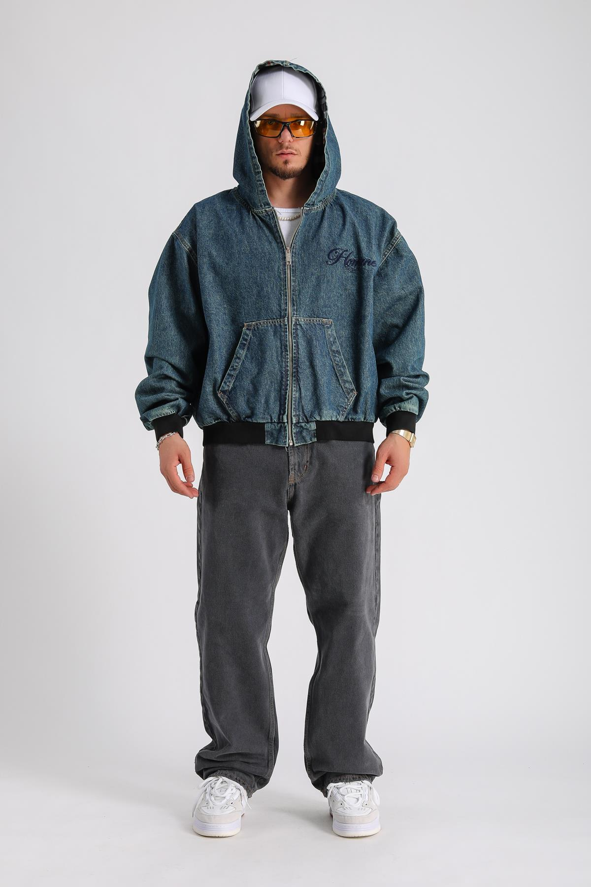 Homme Baxi Kalıp Oversize Jean Ceket C228