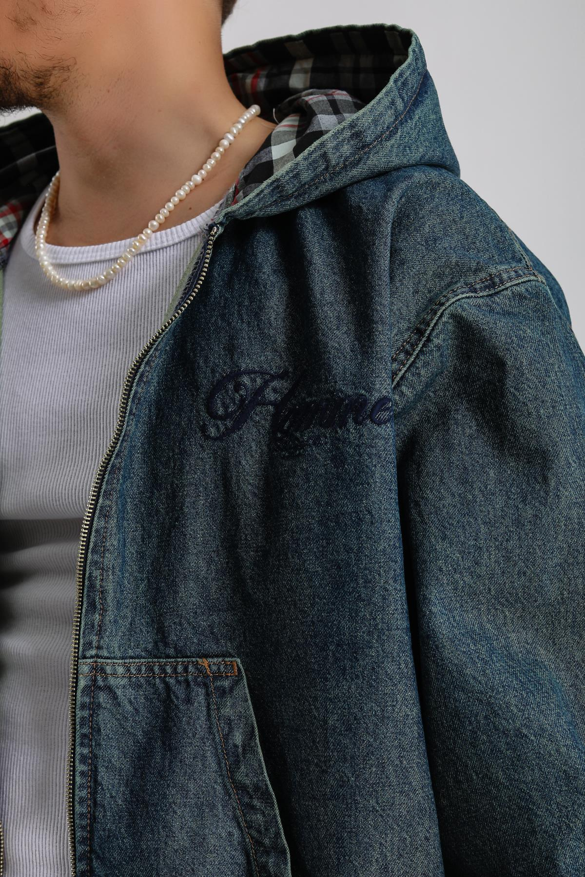 Homme Baxi Kalıp Oversize Jean Ceket C228