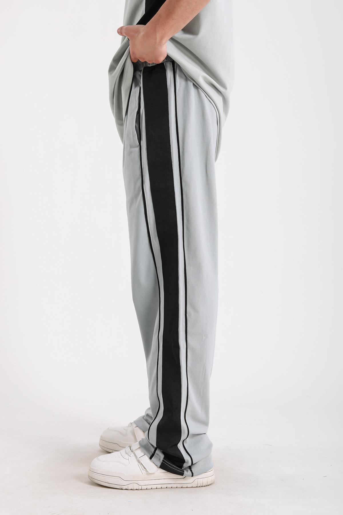 Jolliness Baskılı Açık Mavi Baggy Fit Eşofman Altı