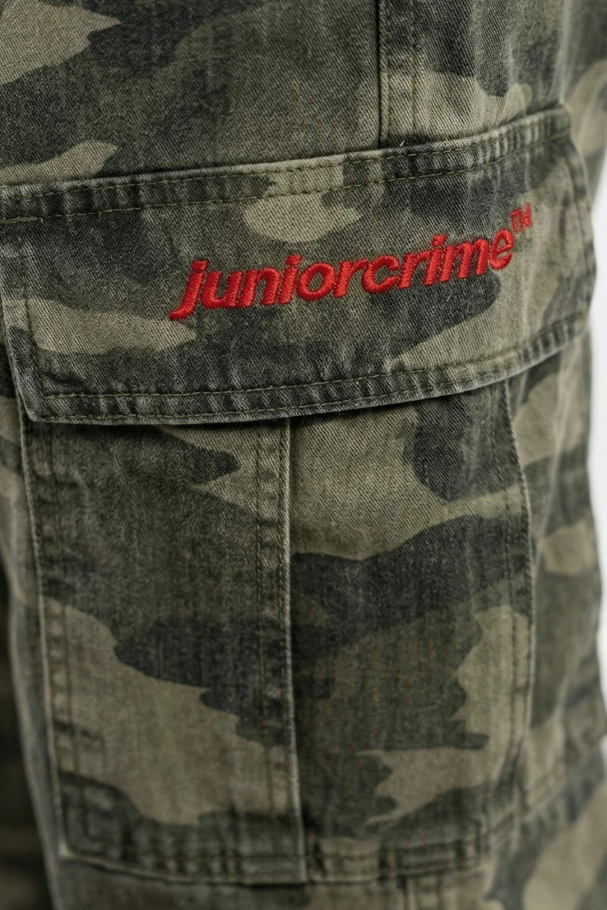 JR Camo Desen Low Waist Baggy Pantolon