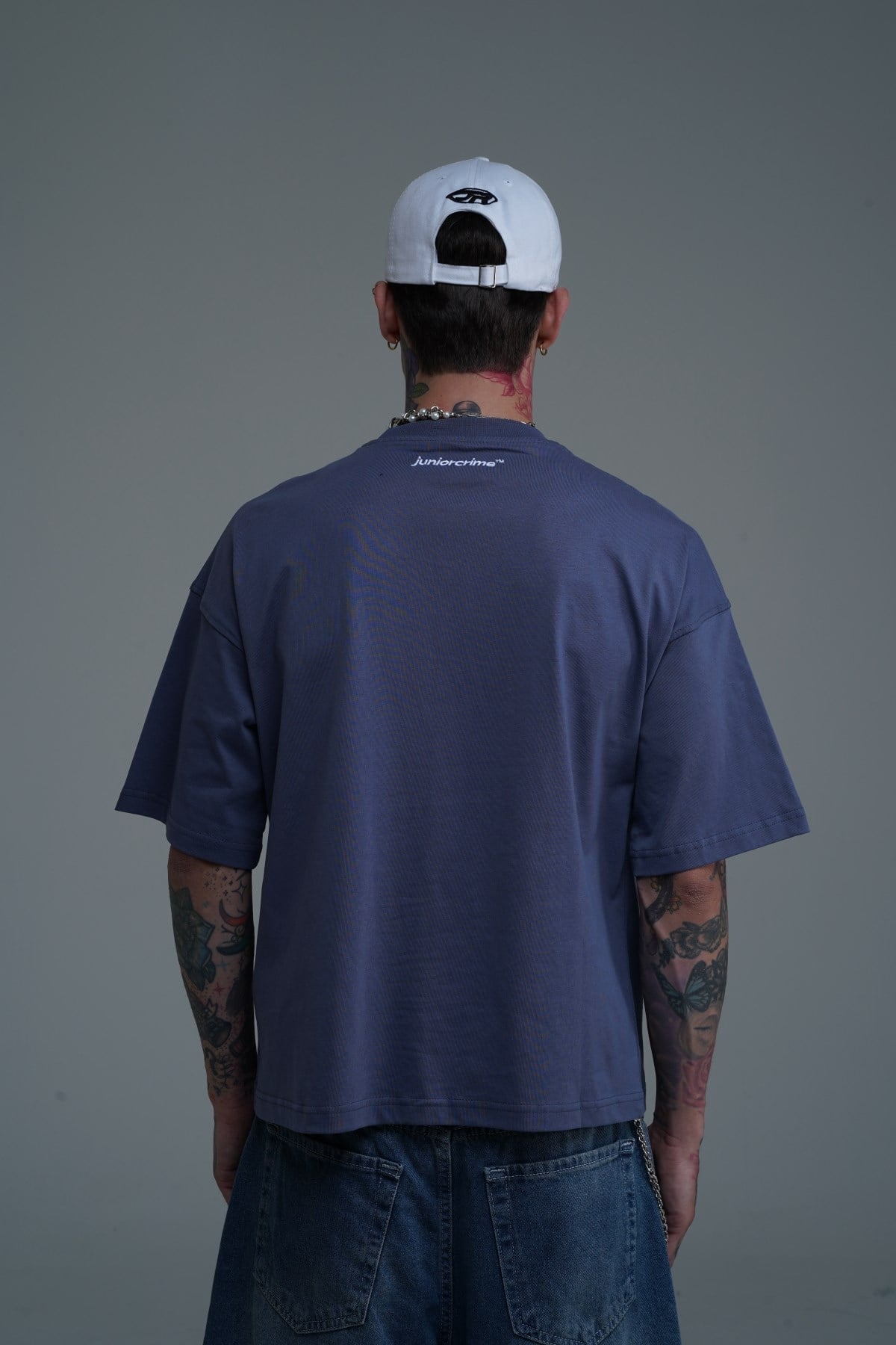 JR Indigo Boxy Fit Basic Oversize Tshirt