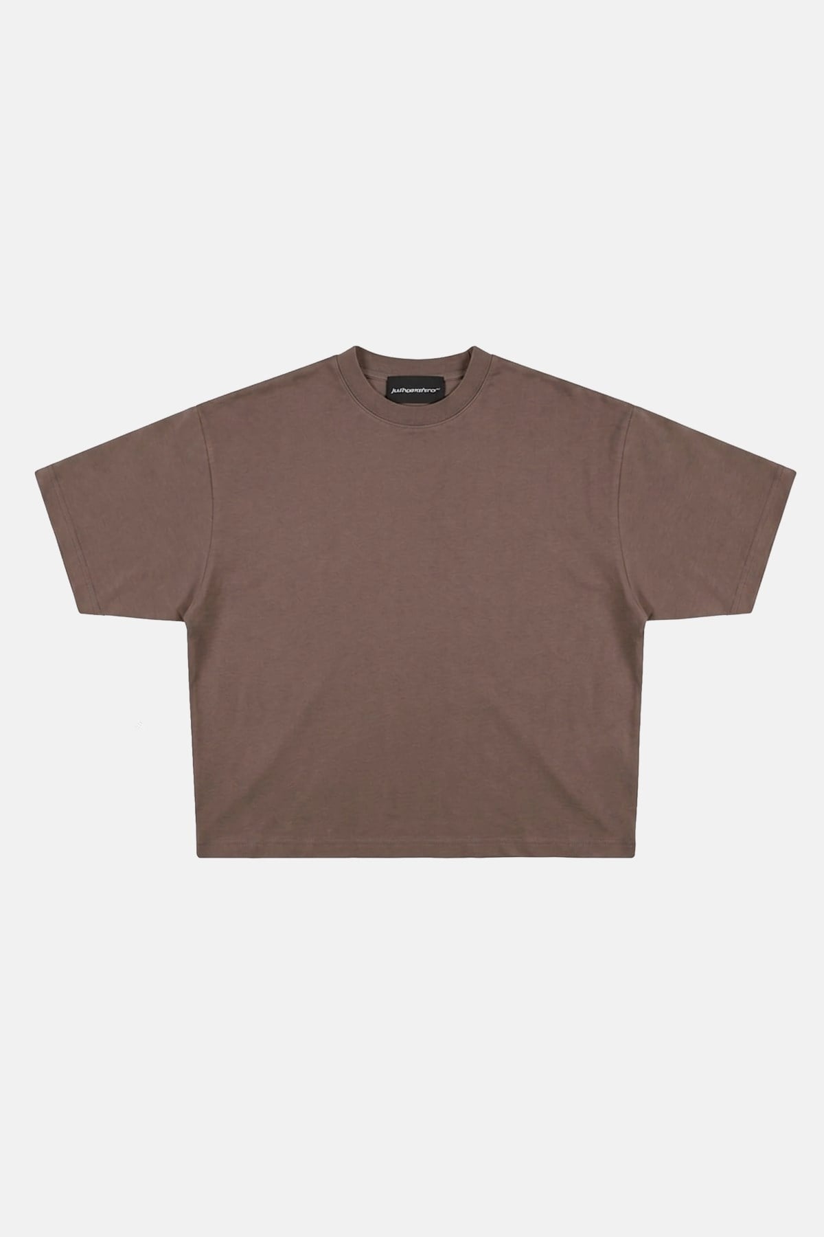 JR Kahve Boxy Fit Basic Oversize Tshirt