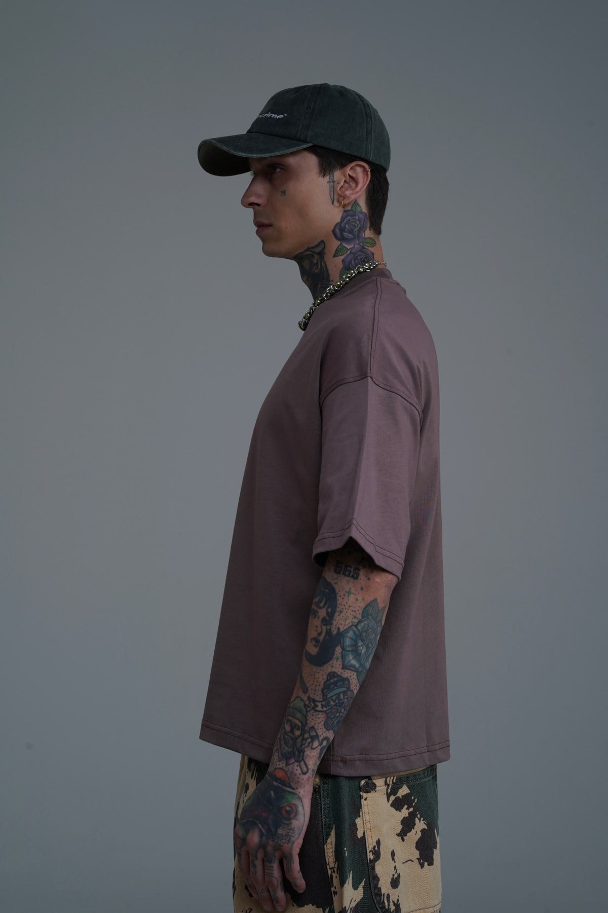 JR Kahve Boxy Fit Basic Oversize Tshirt