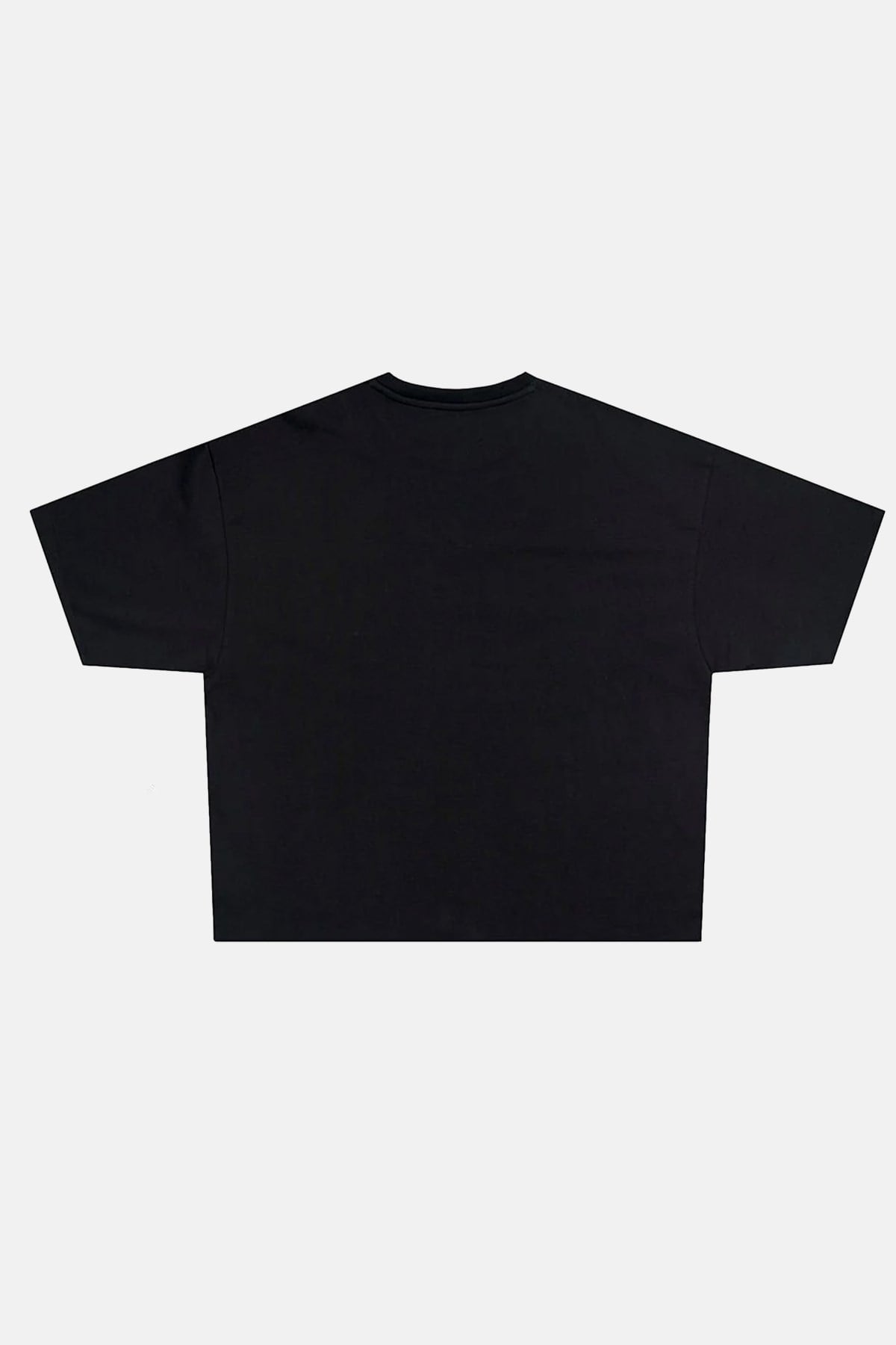 JR Kırmızı Signature Baskılı Siyah Boxy Oversize Tshirt