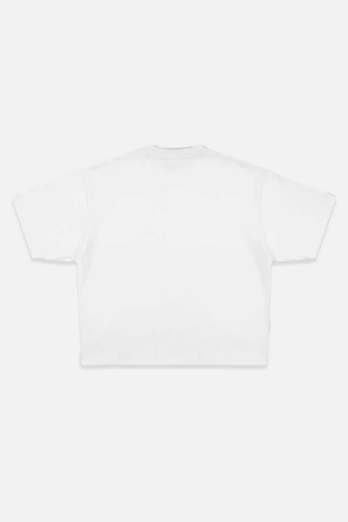 JR Lip Baskılı Beyaz Boxy Fit Oversize Tshirt