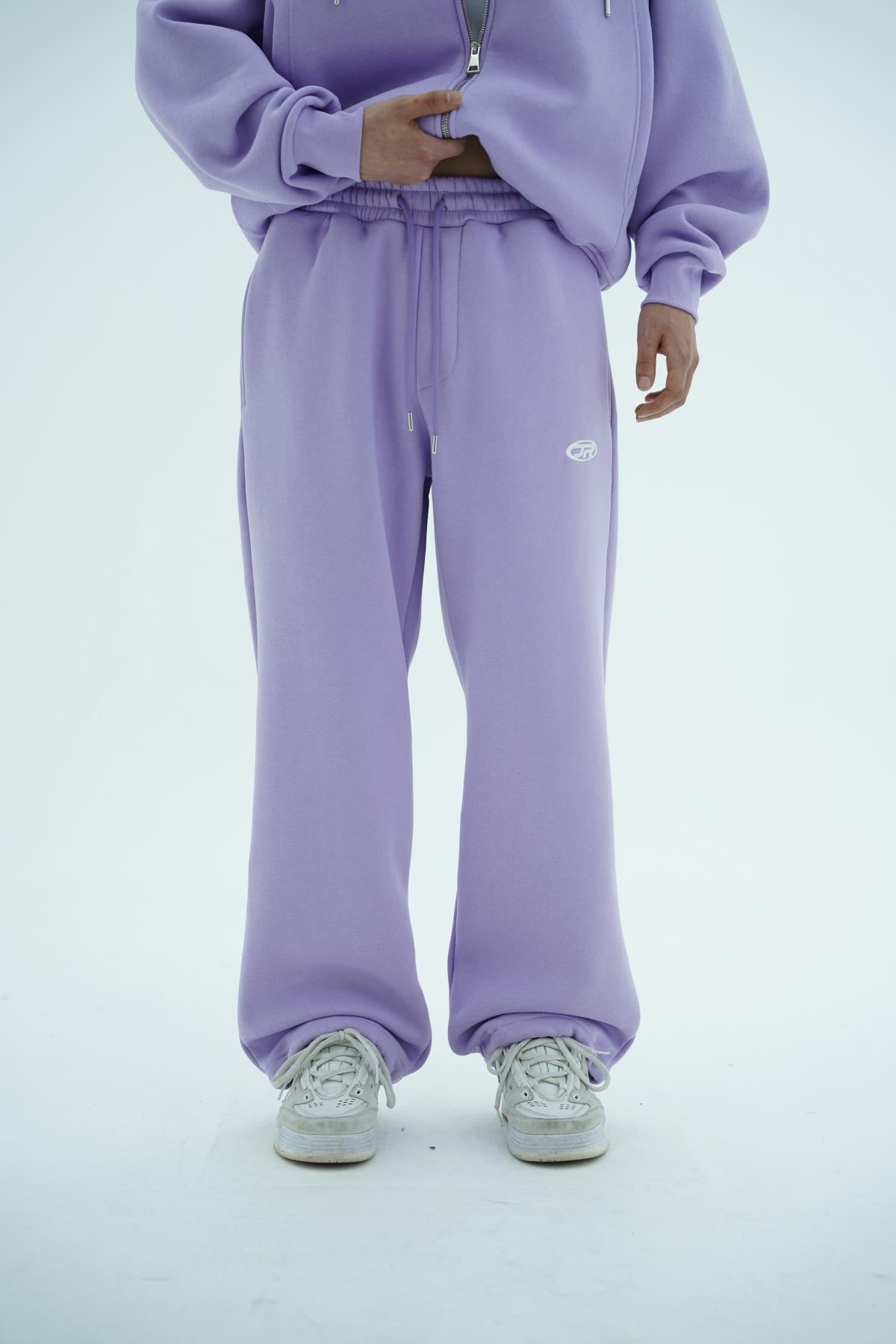 JR Logo Lila Baggy Eşofman Altı