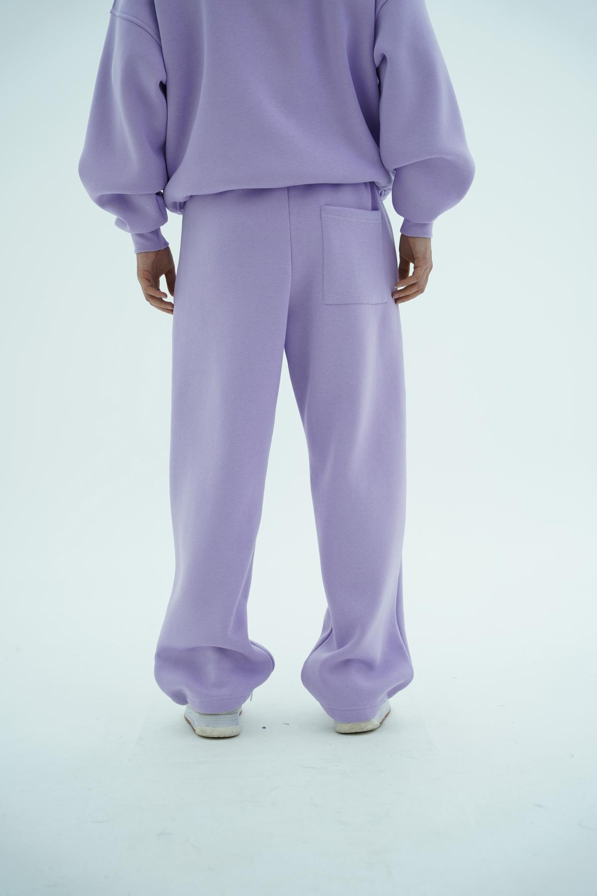 JR Logo Lila Baggy Eşofman Altı