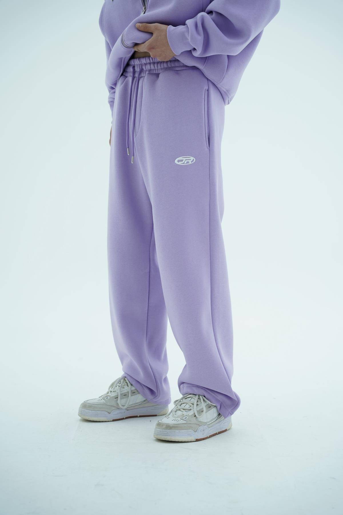 JR Logo Lila Baggy Eşofman Altı