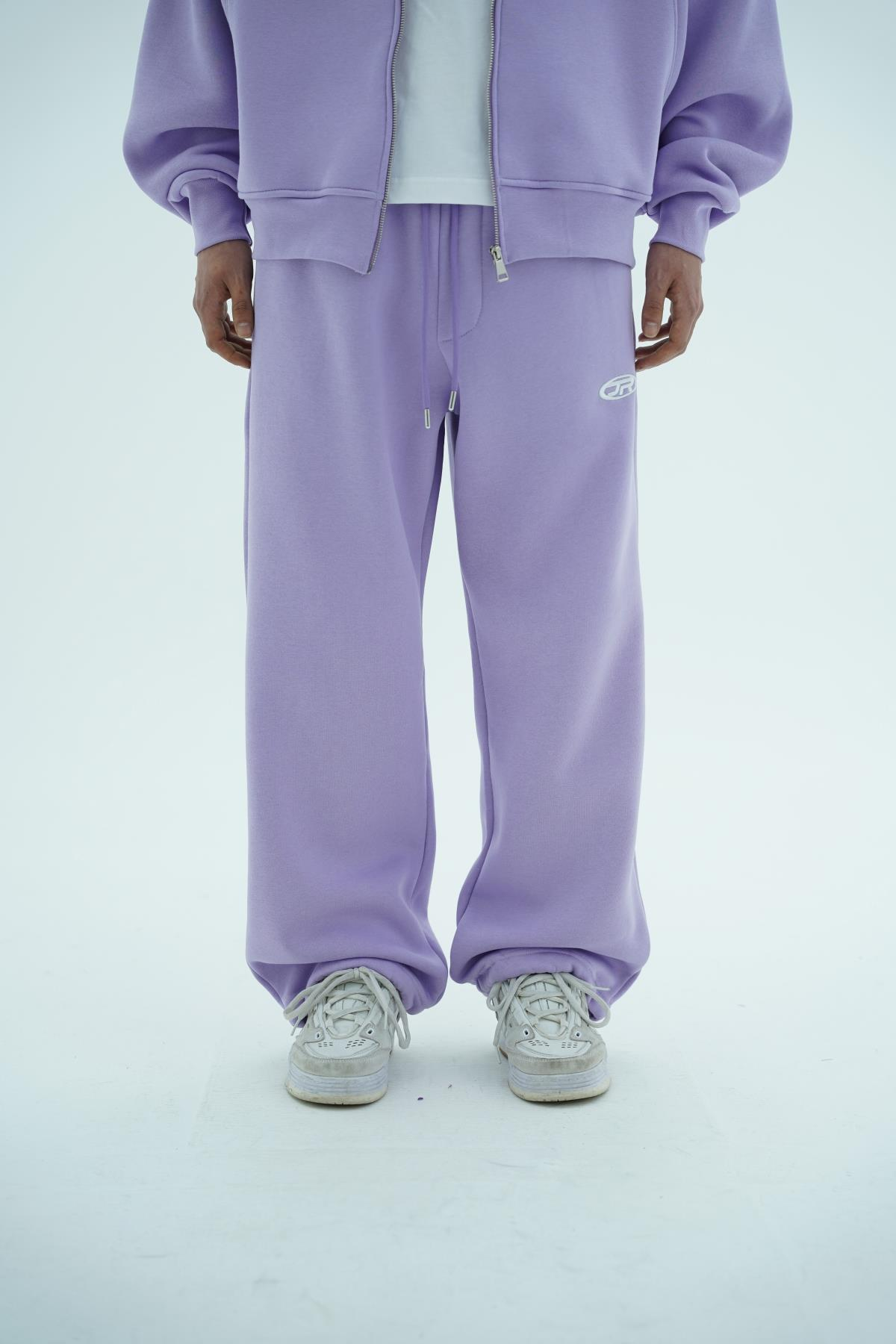 JR Logo Lila Baggy Eşofman Altı