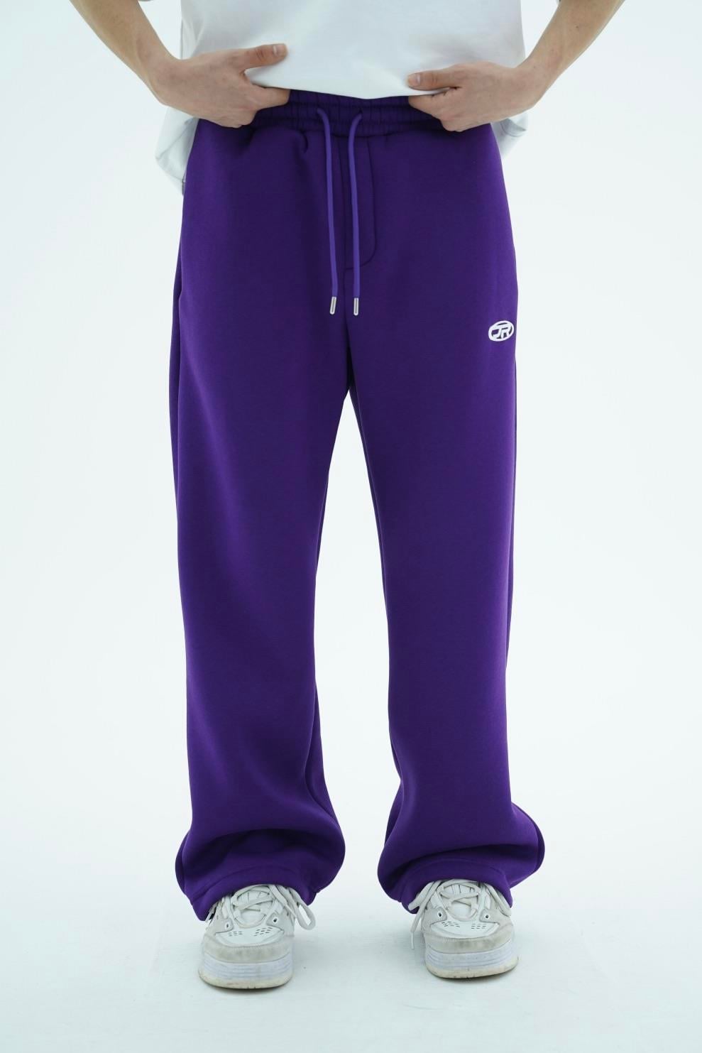 JR Logo Mor Baggy Eşofman Altı