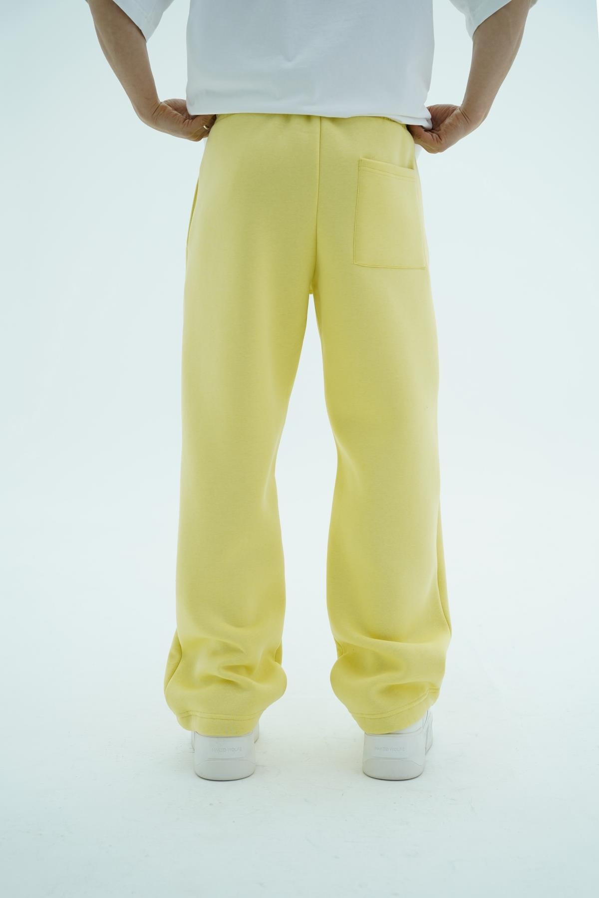 JR Logo Sarı Baggy Eşofman Altı