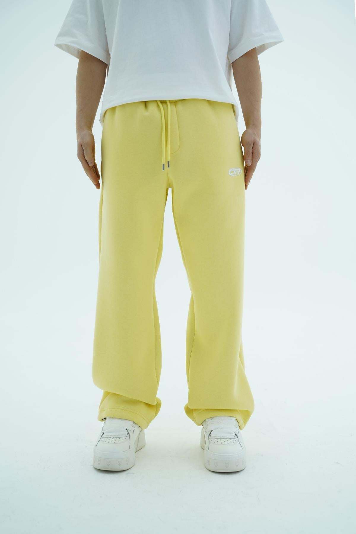 JR Logo Sarı Baggy Eşofman Altı