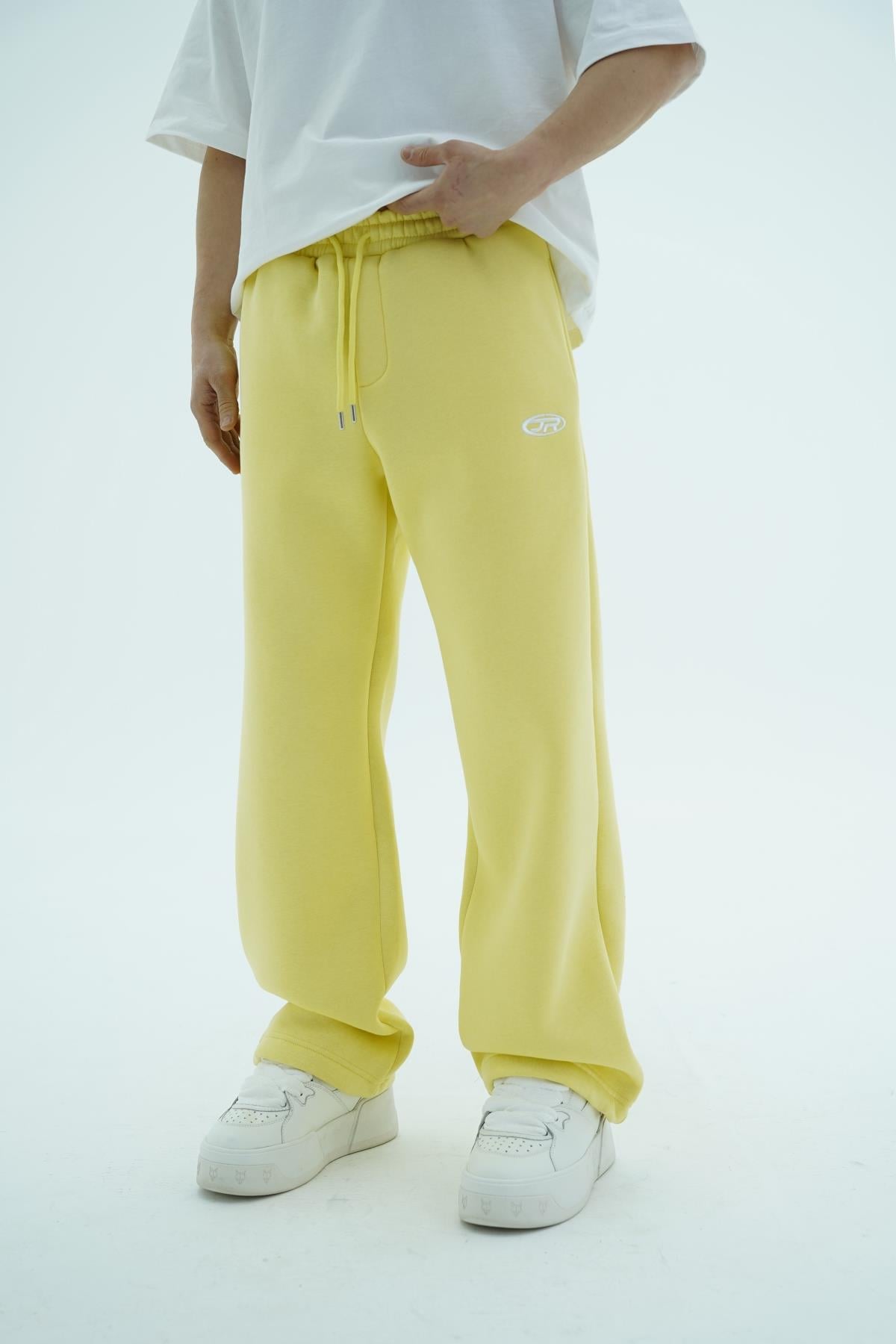 JR Logo Sarı Baggy Eşofman Altı
