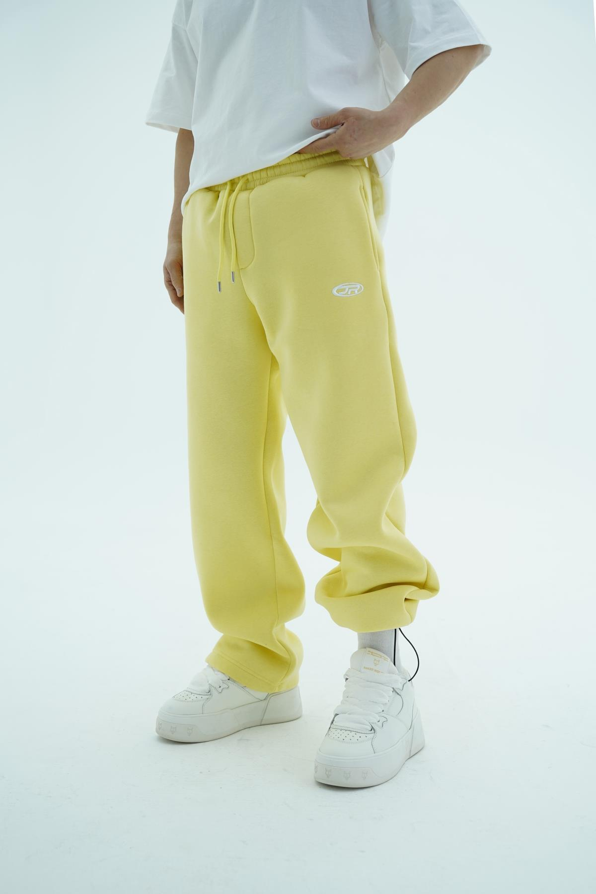 JR Logo Sarı Baggy Eşofman Altı