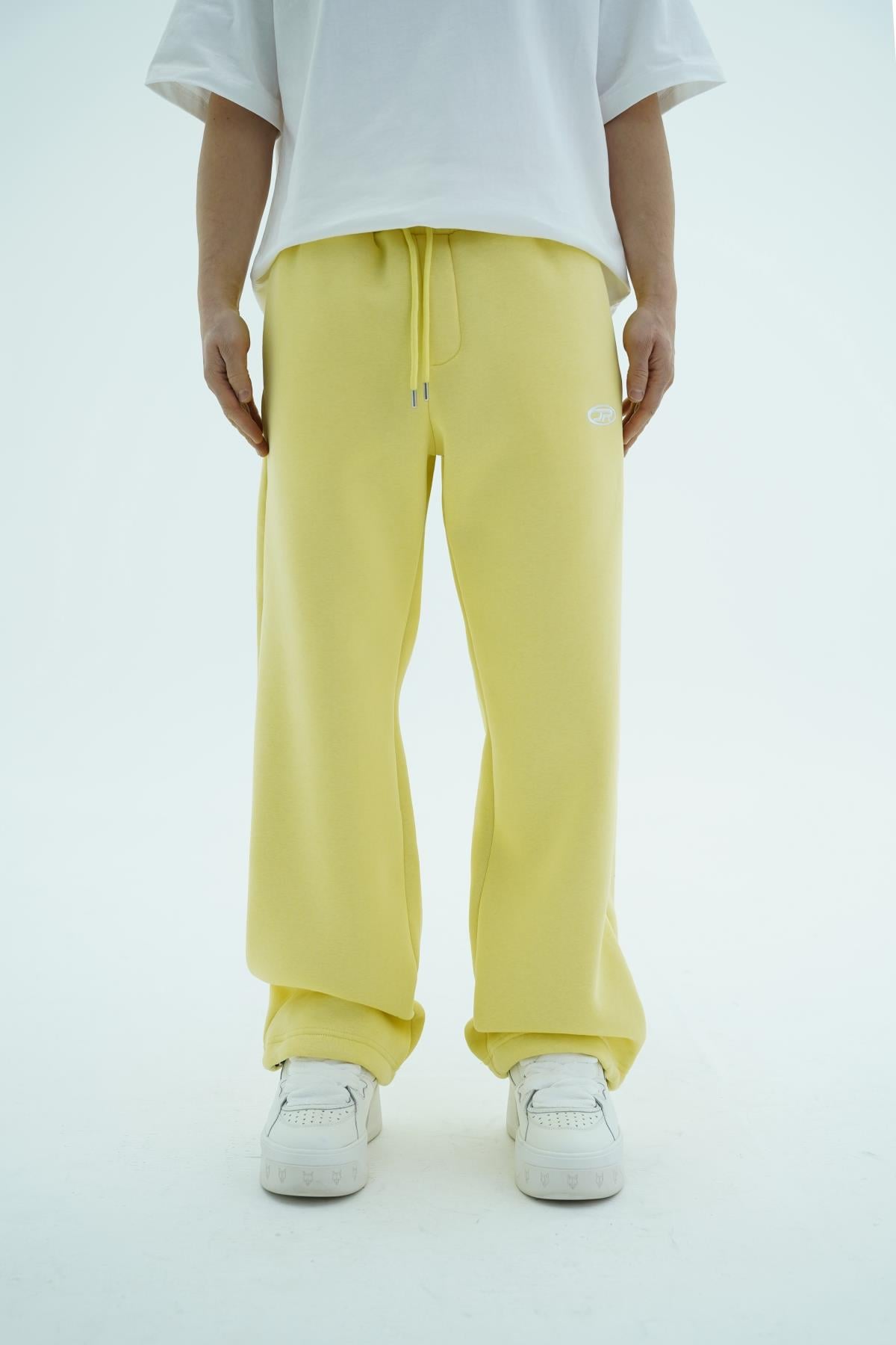 JR Logo Sarı Baggy Eşofman Altı