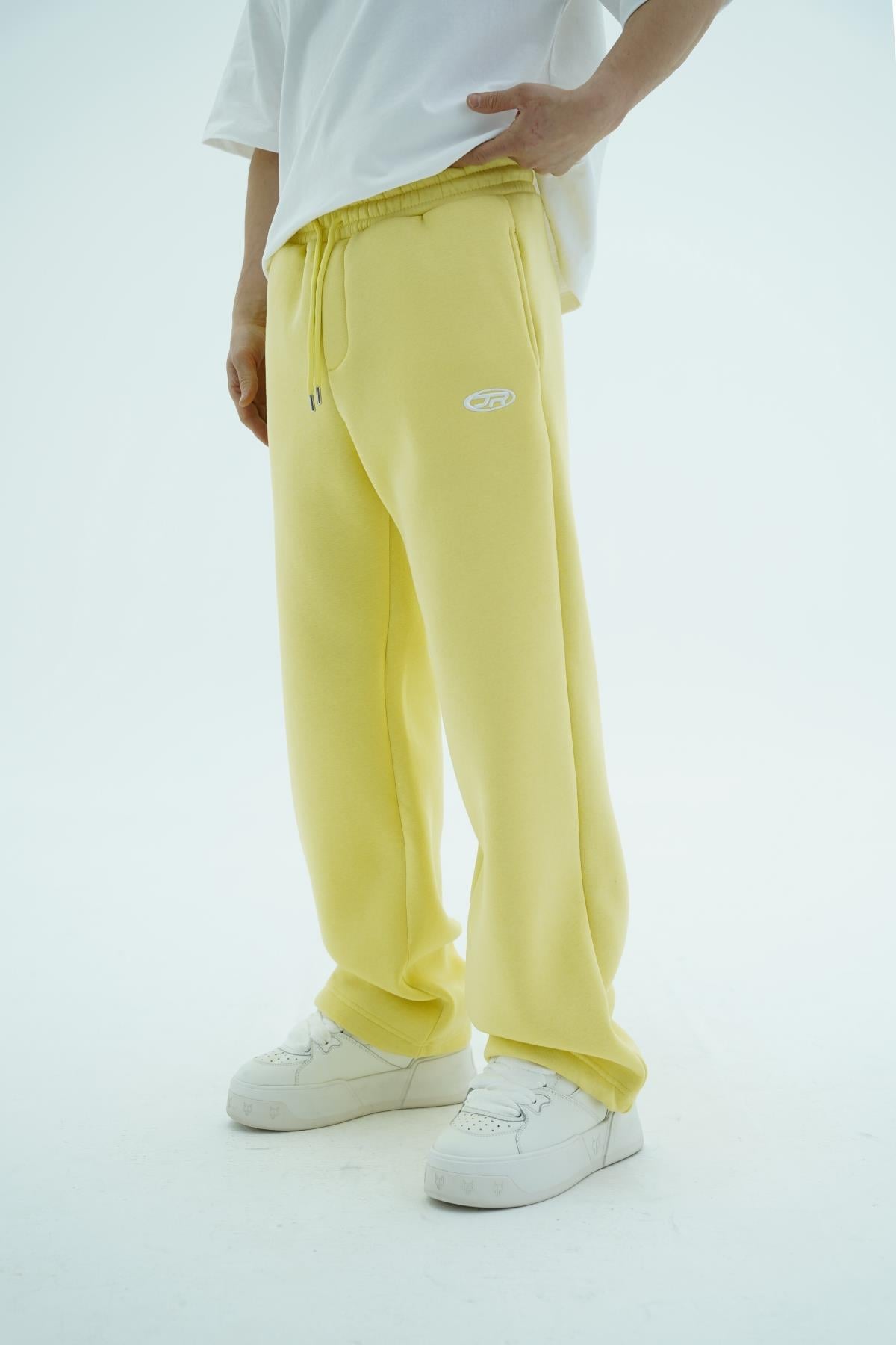 JR Logo Sarı Baggy Eşofman Altı