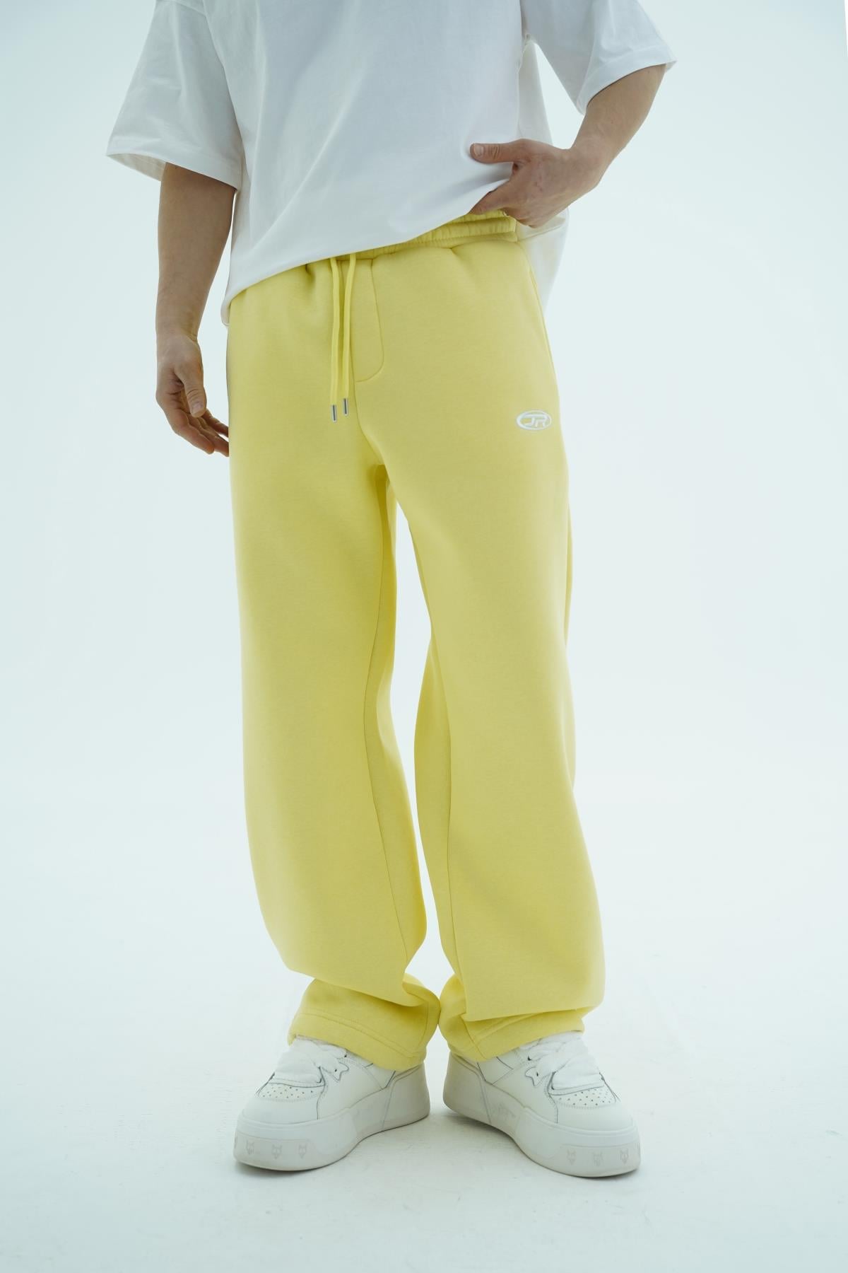 JR Logo Sarı Baggy Eşofman Altı