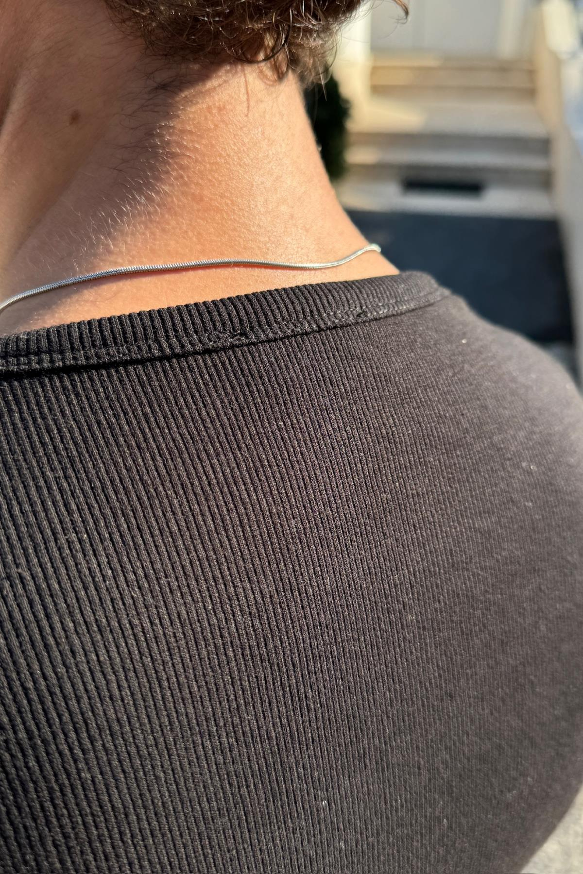 Jr Logo Siyah Fitilli Fit Tshirt