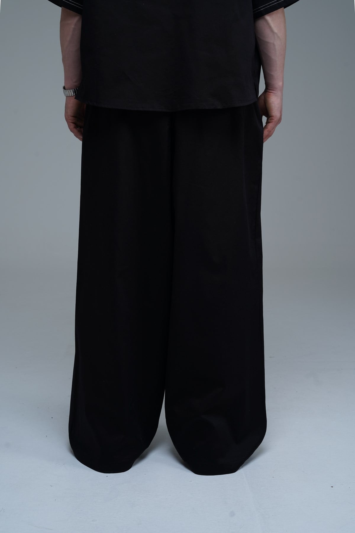 JR Signature Baskılı Gabardin Baggy Pantolon